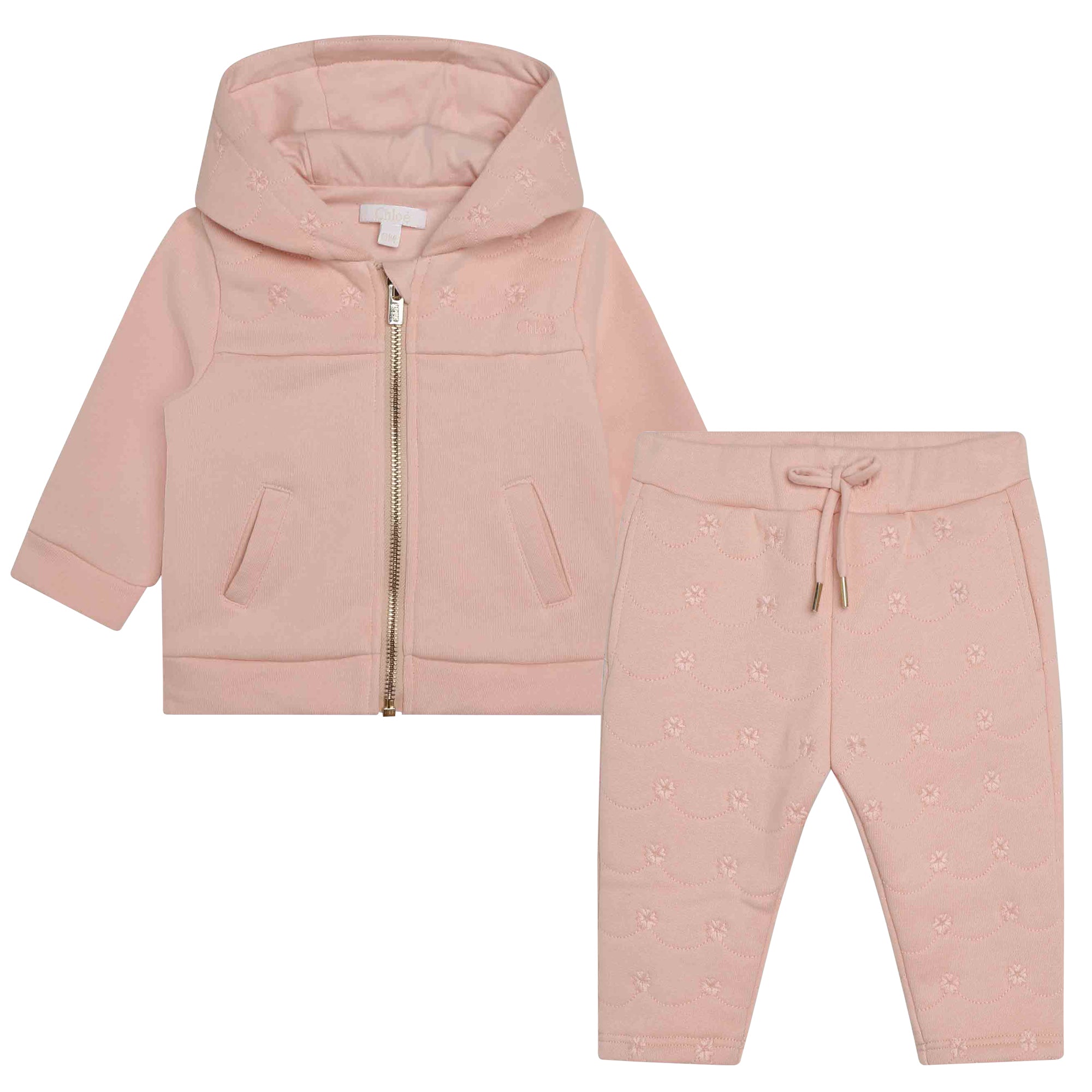 Baby Girls Pink Cotton Set