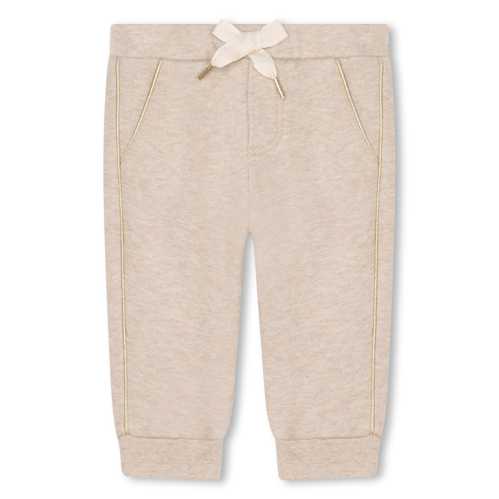 Baby Girls Beige Cotton Set