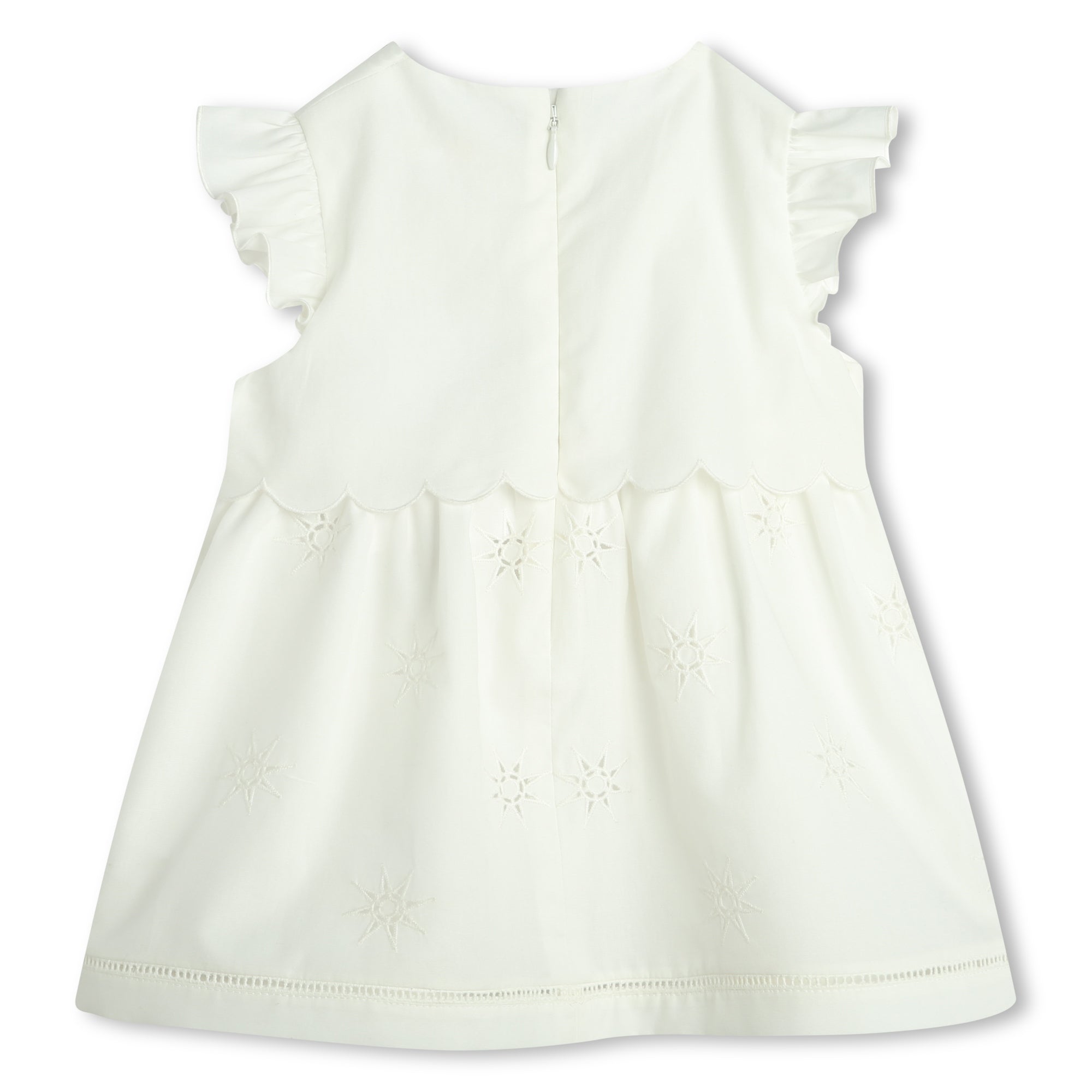 Baby Girls White Cotton Dress Set