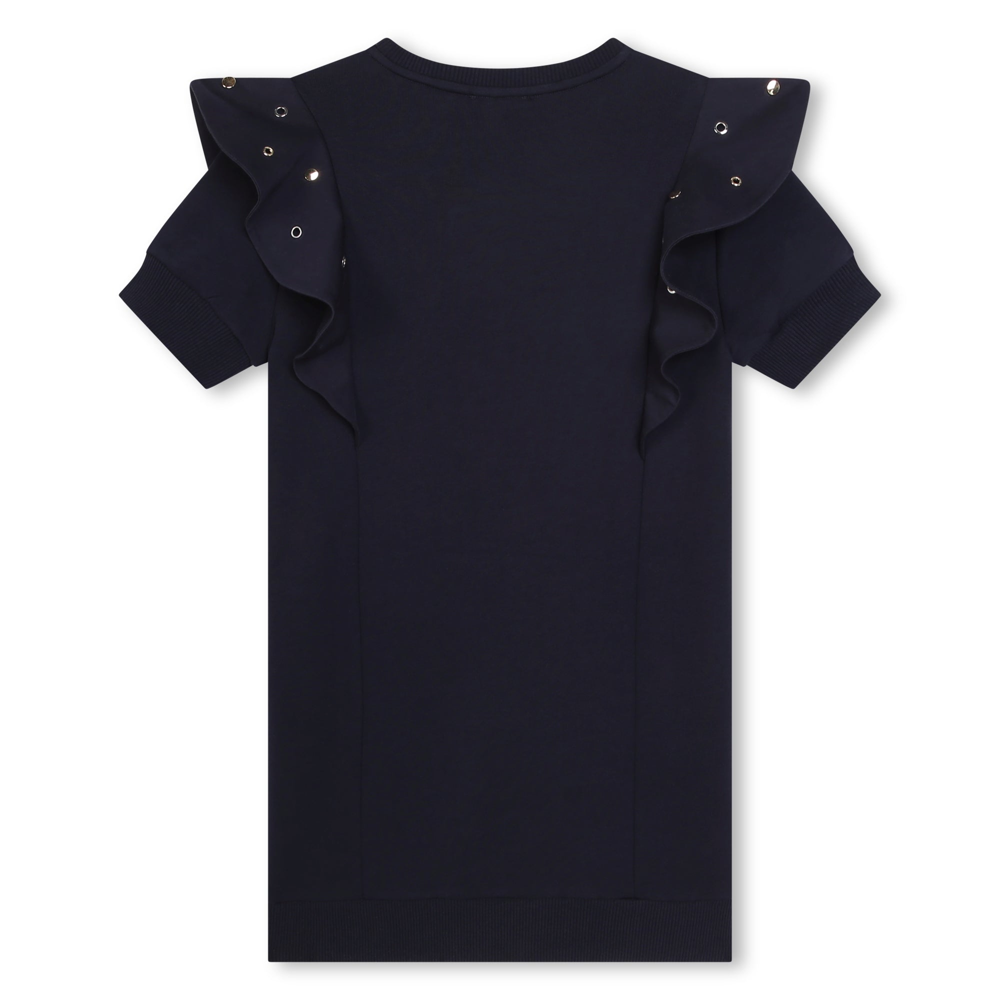 Girls Navy Cotton Dress