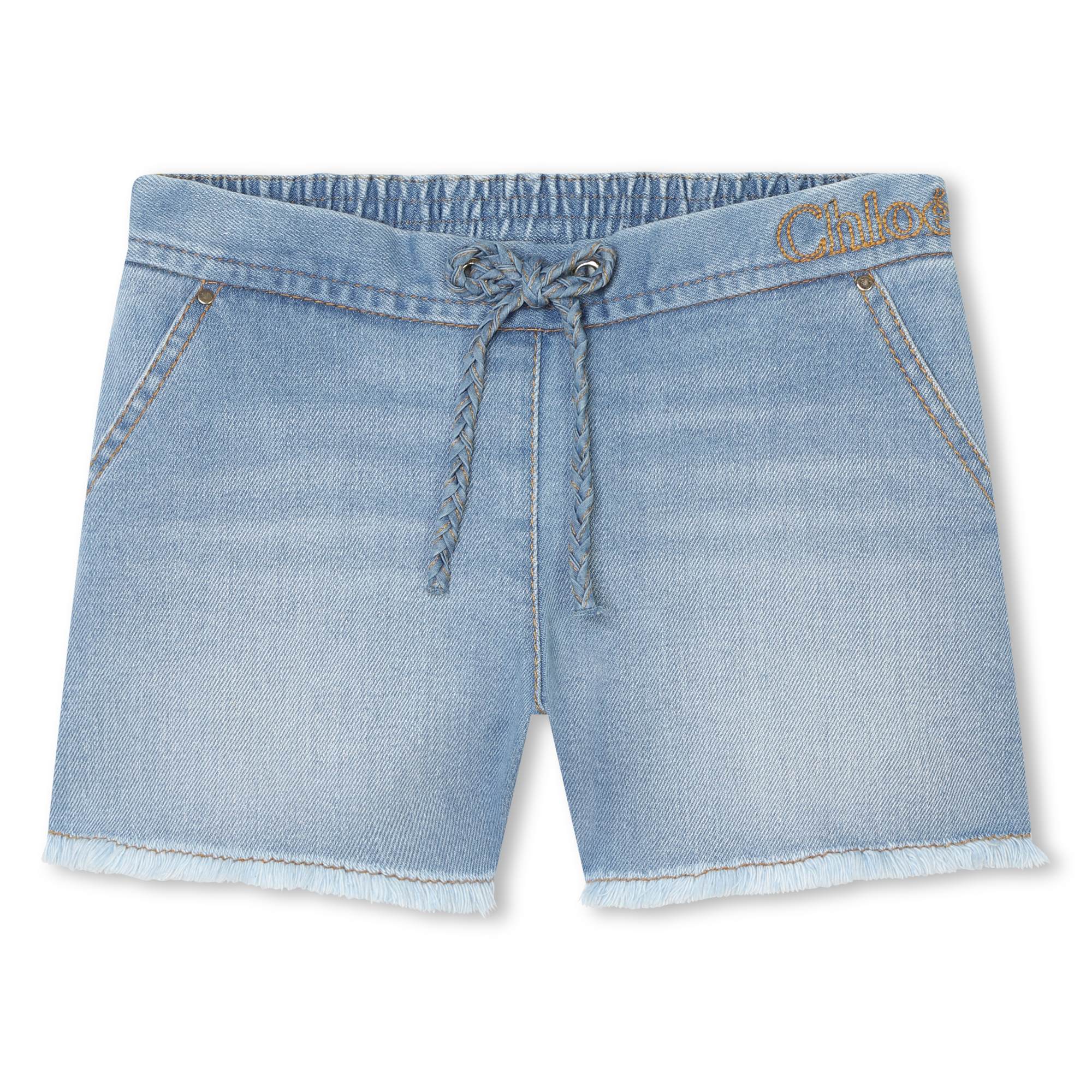 Girls Blue Denim Shorts