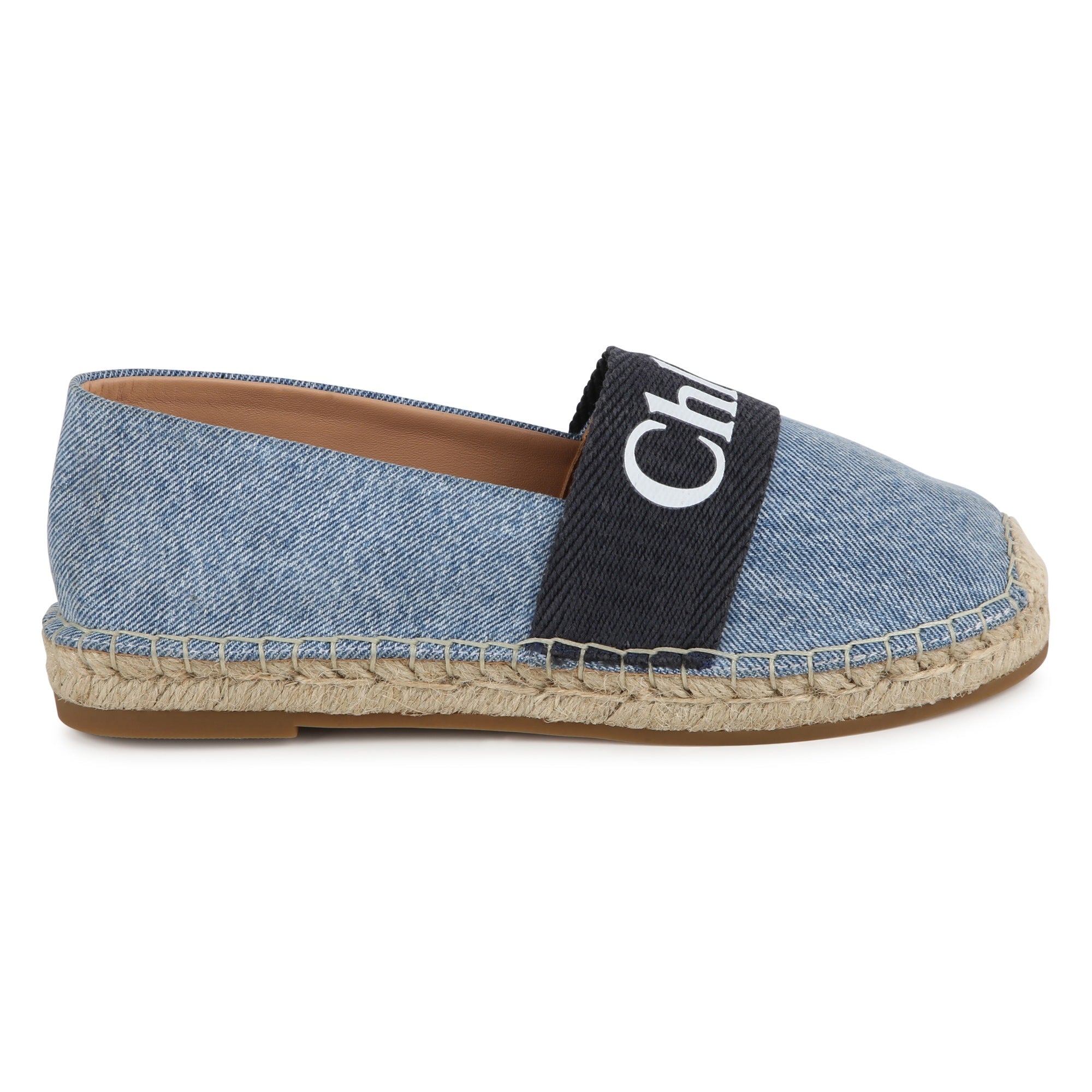 Girls Blue Logo Flat Shoes