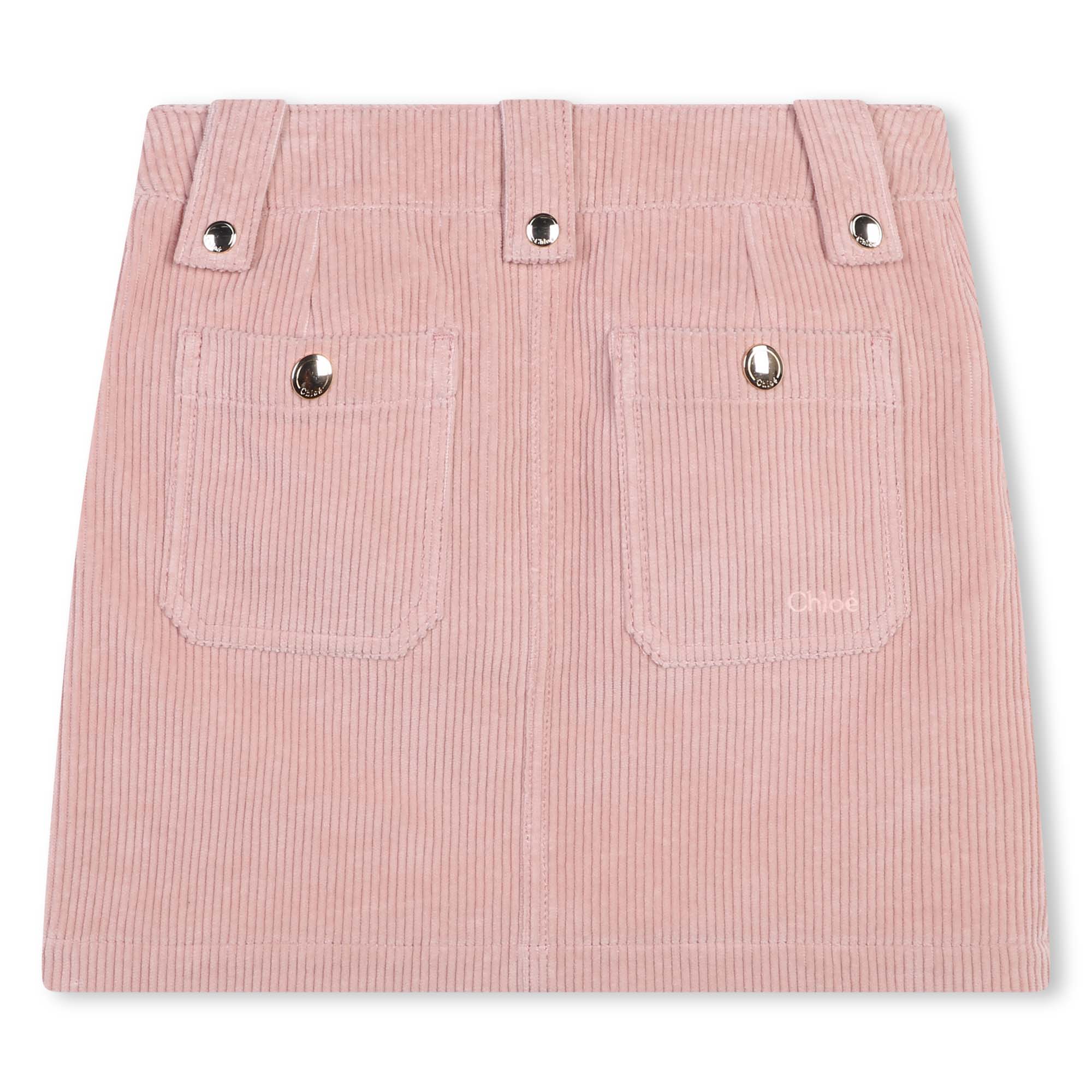 Girls Pink Corduroy Skirt