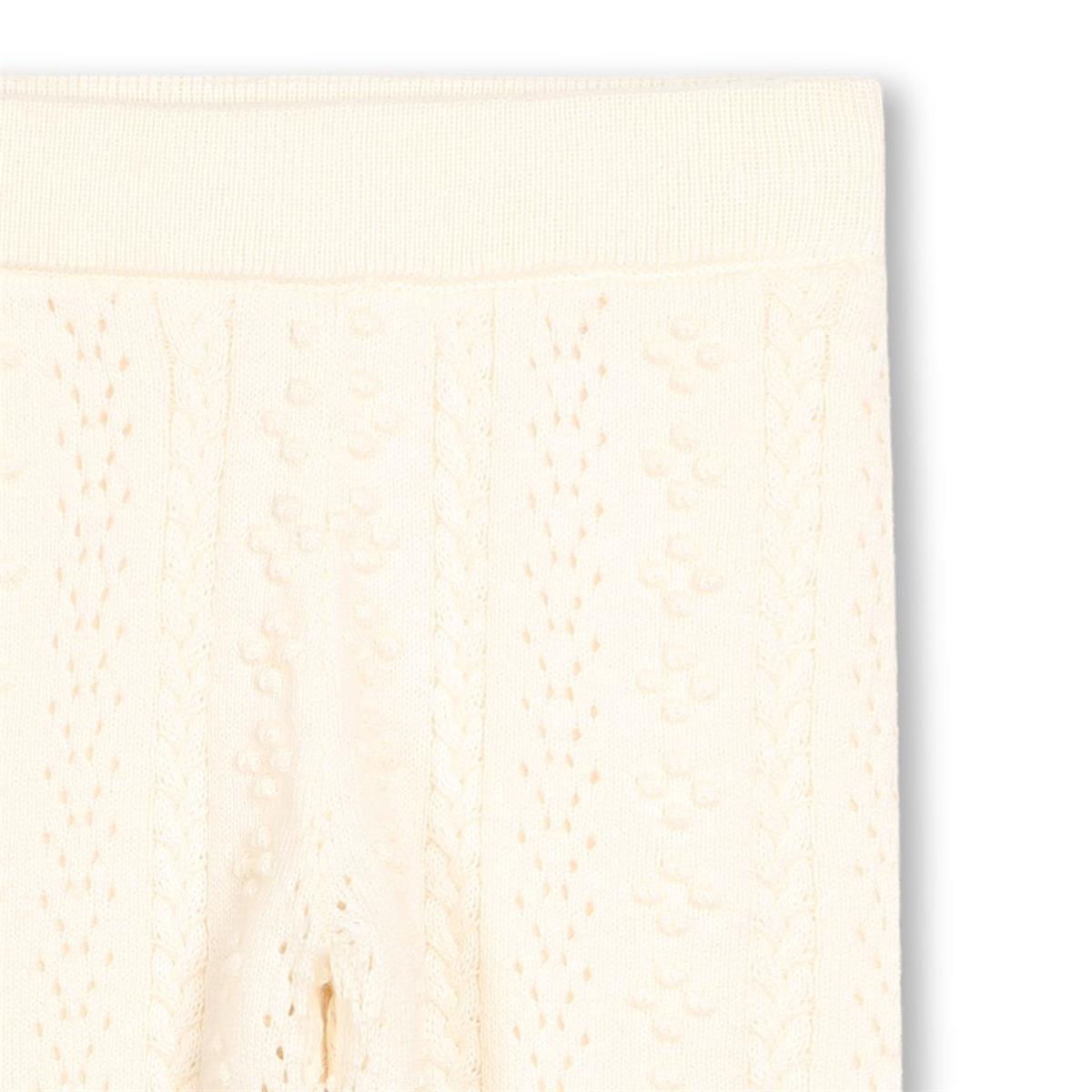 Baby Girls Beige Knit Trousers