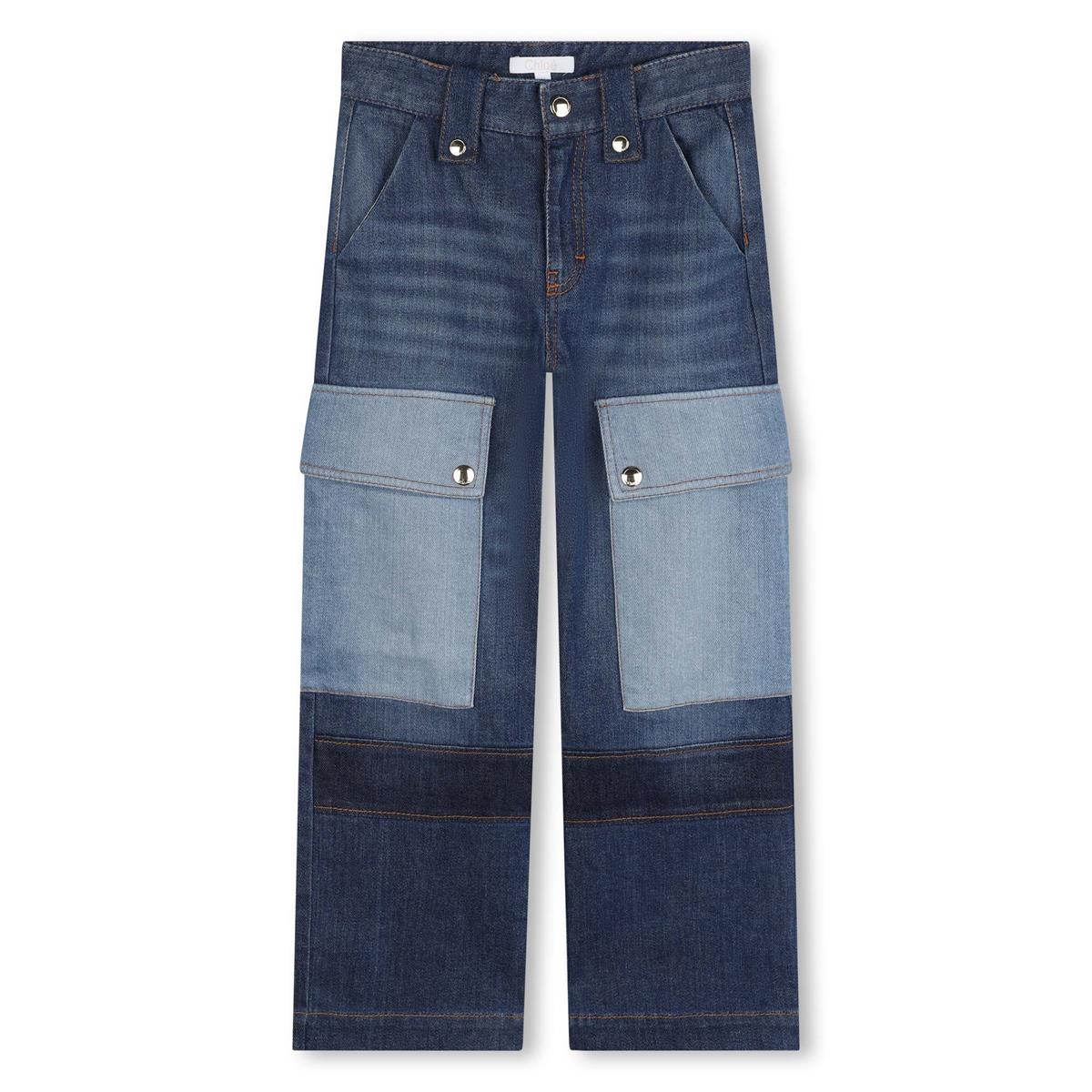 Girls Blue Denim Trousers