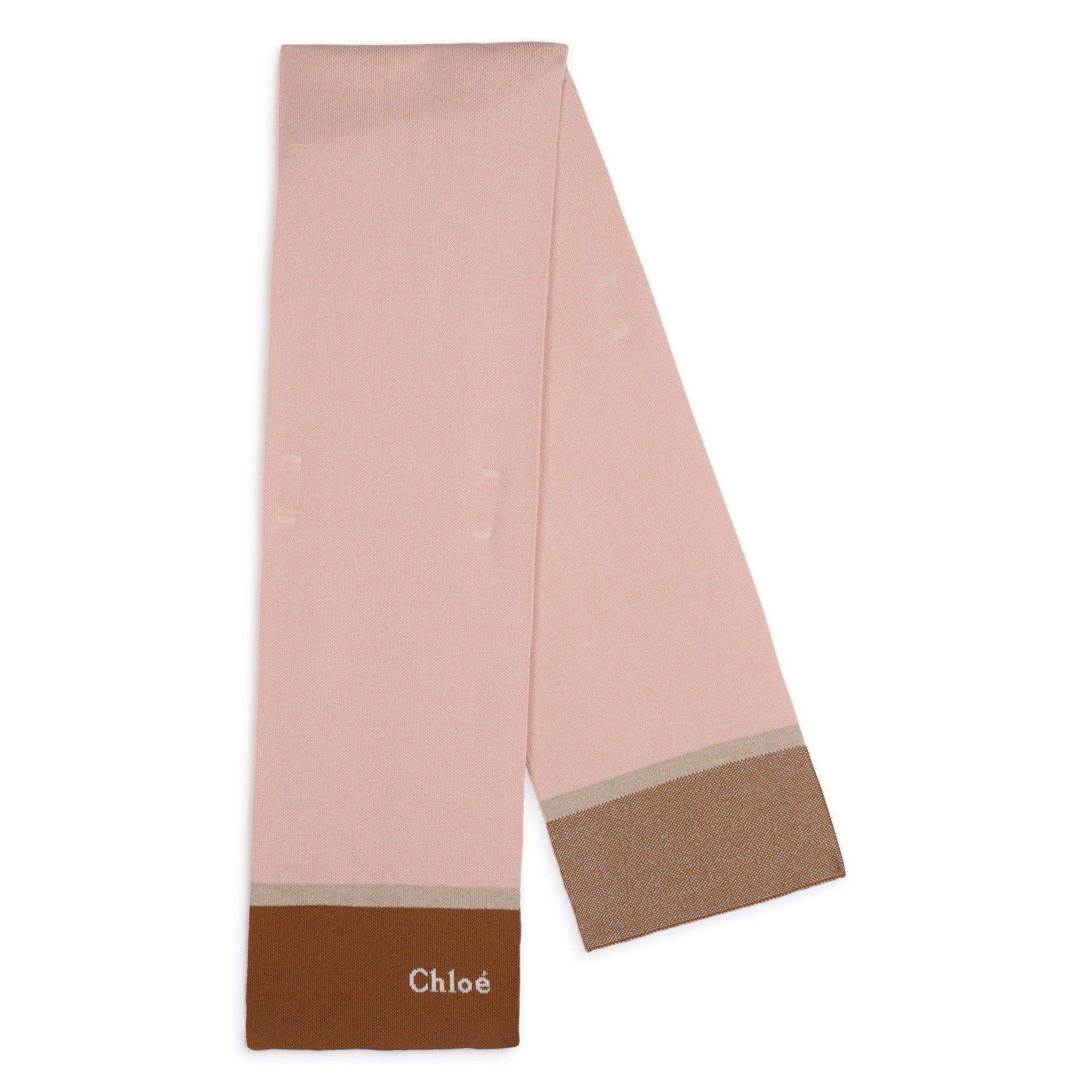 Girls Pink Cotton Scarf