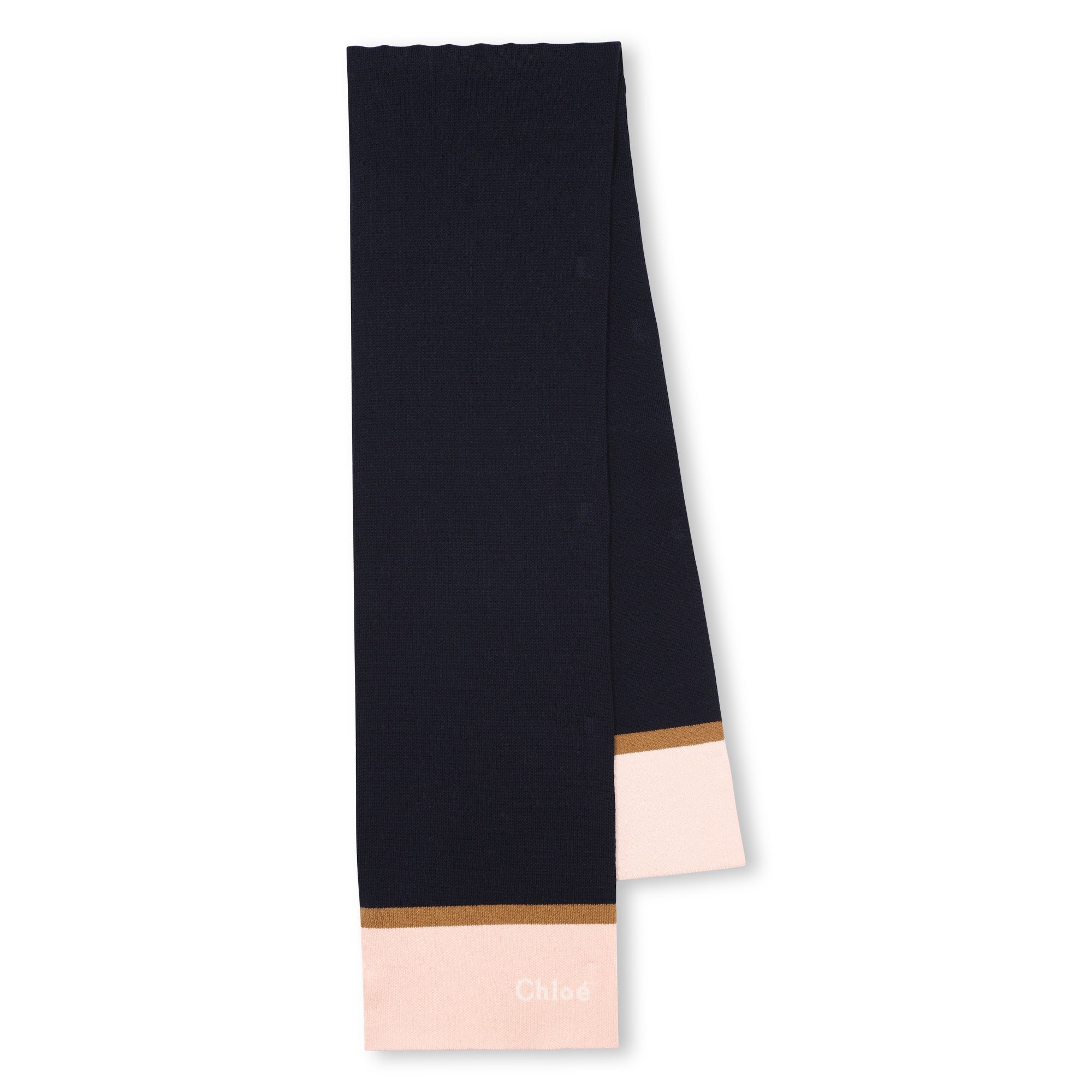 Girls Dark Blue Cotton Scarf