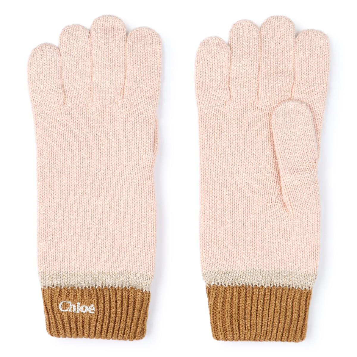 Girls Rose Cotton Mittens