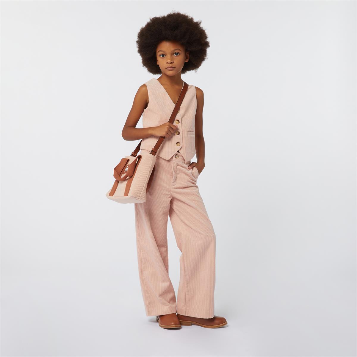 Girls Pink Corduroy Trousers