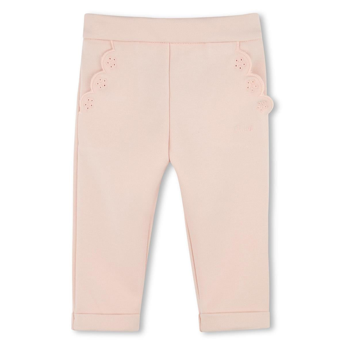 Baby Girls Rose Cotton Trousers