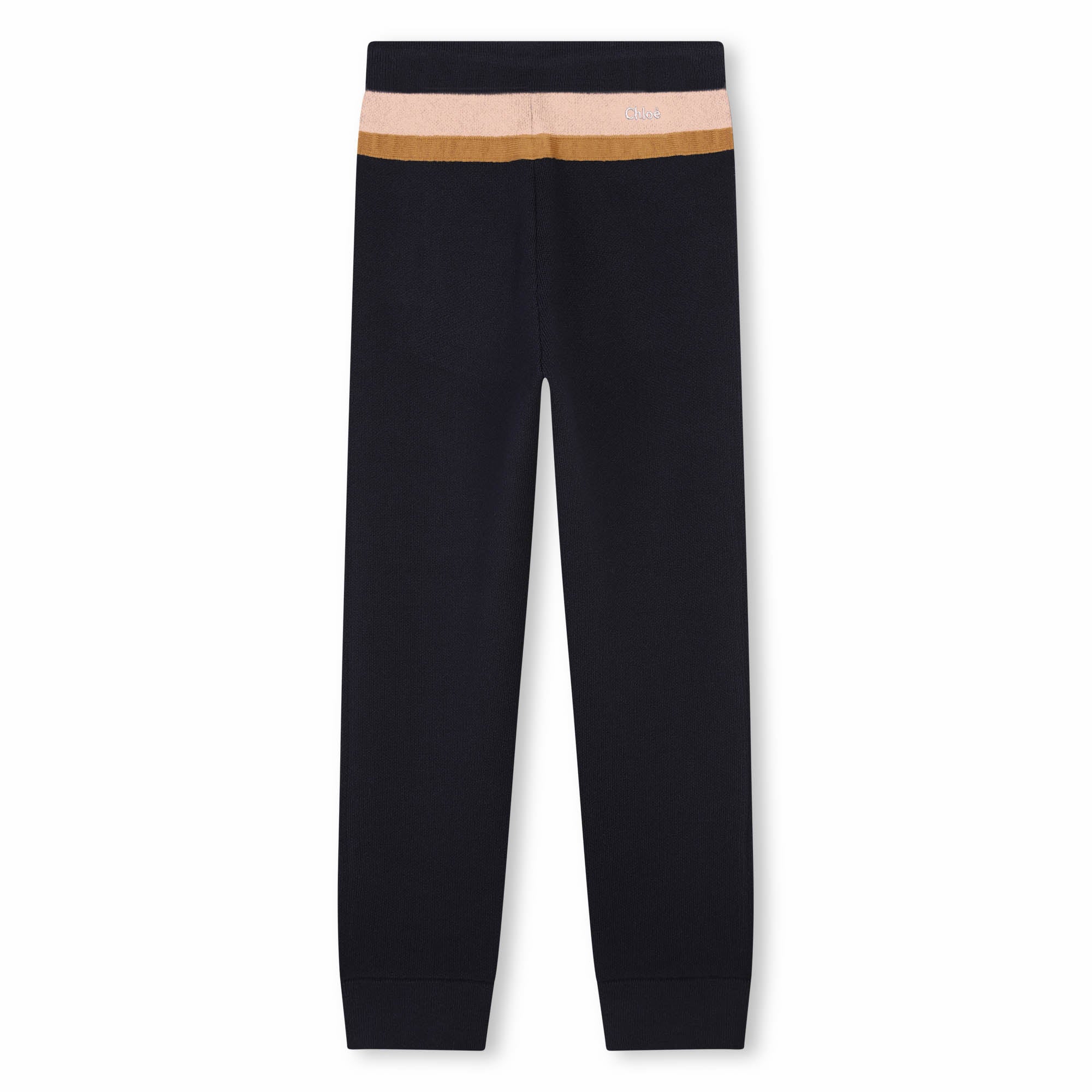 Girls Dark Blue Cotton Trousers