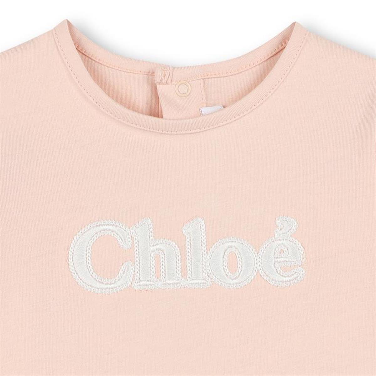 Baby Girls Pink Cotton T-Shirt