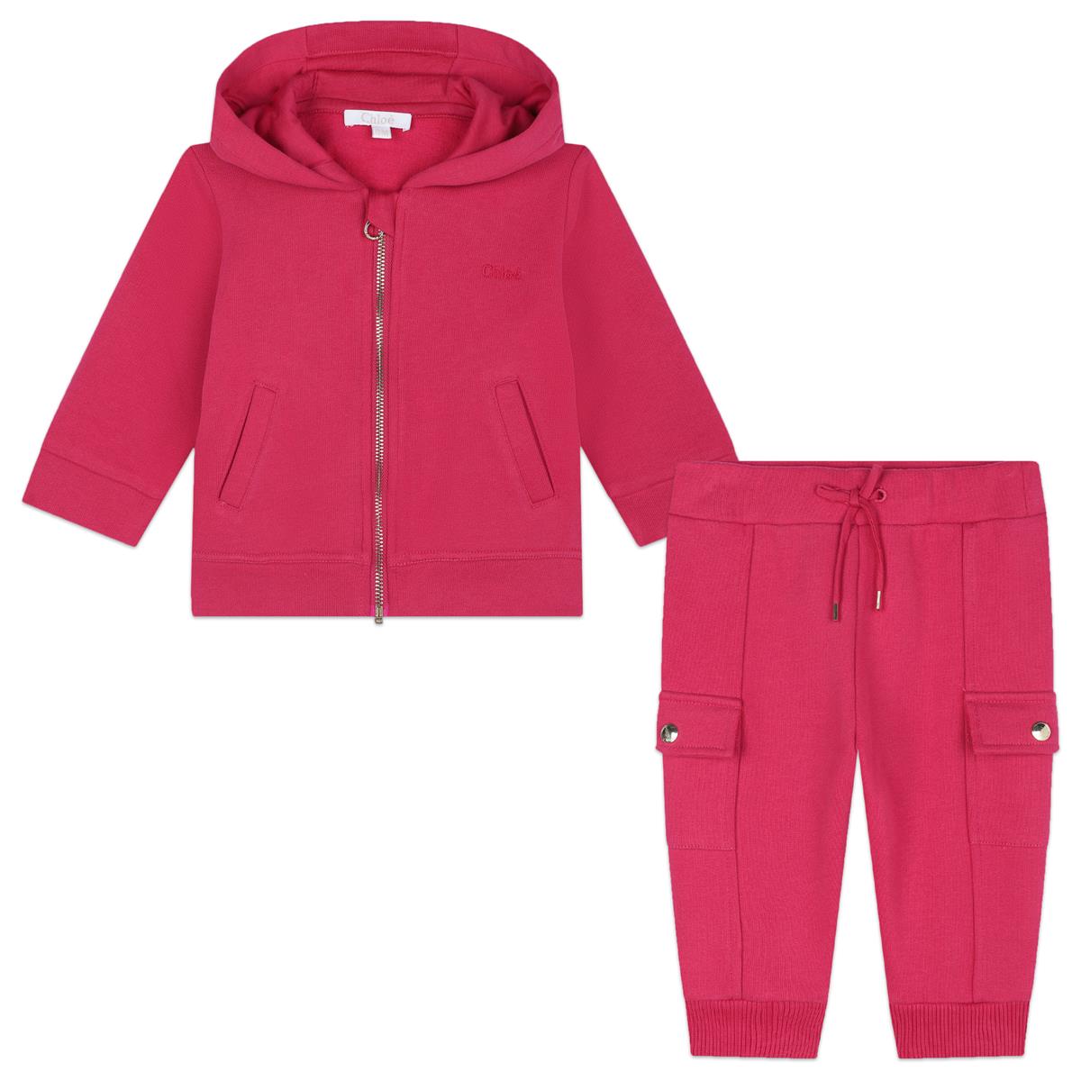 Baby Girls Fuchsia Cotton Set