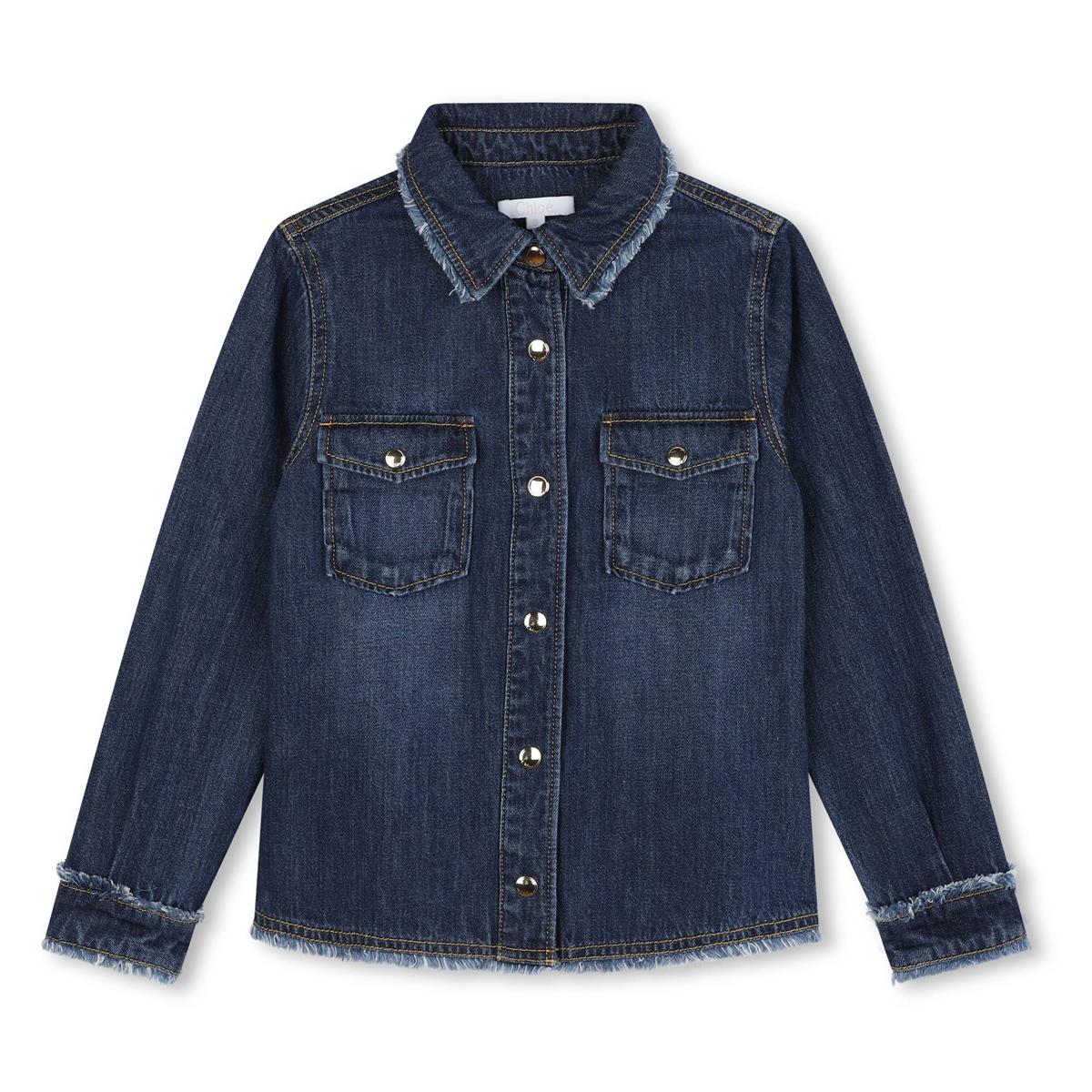 Girls Blue Denim Shirt