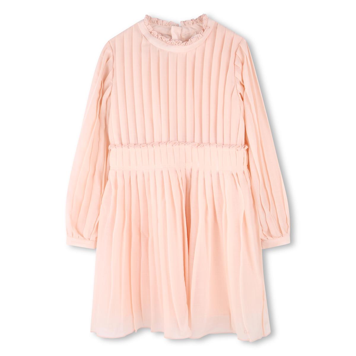 Girls Pink Wool Dress