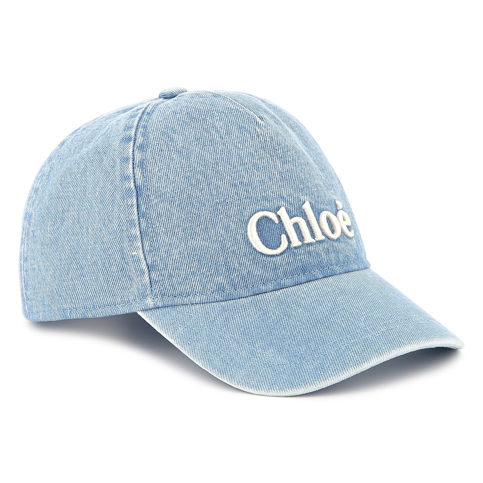 Girls Blue Logo Denim Cap