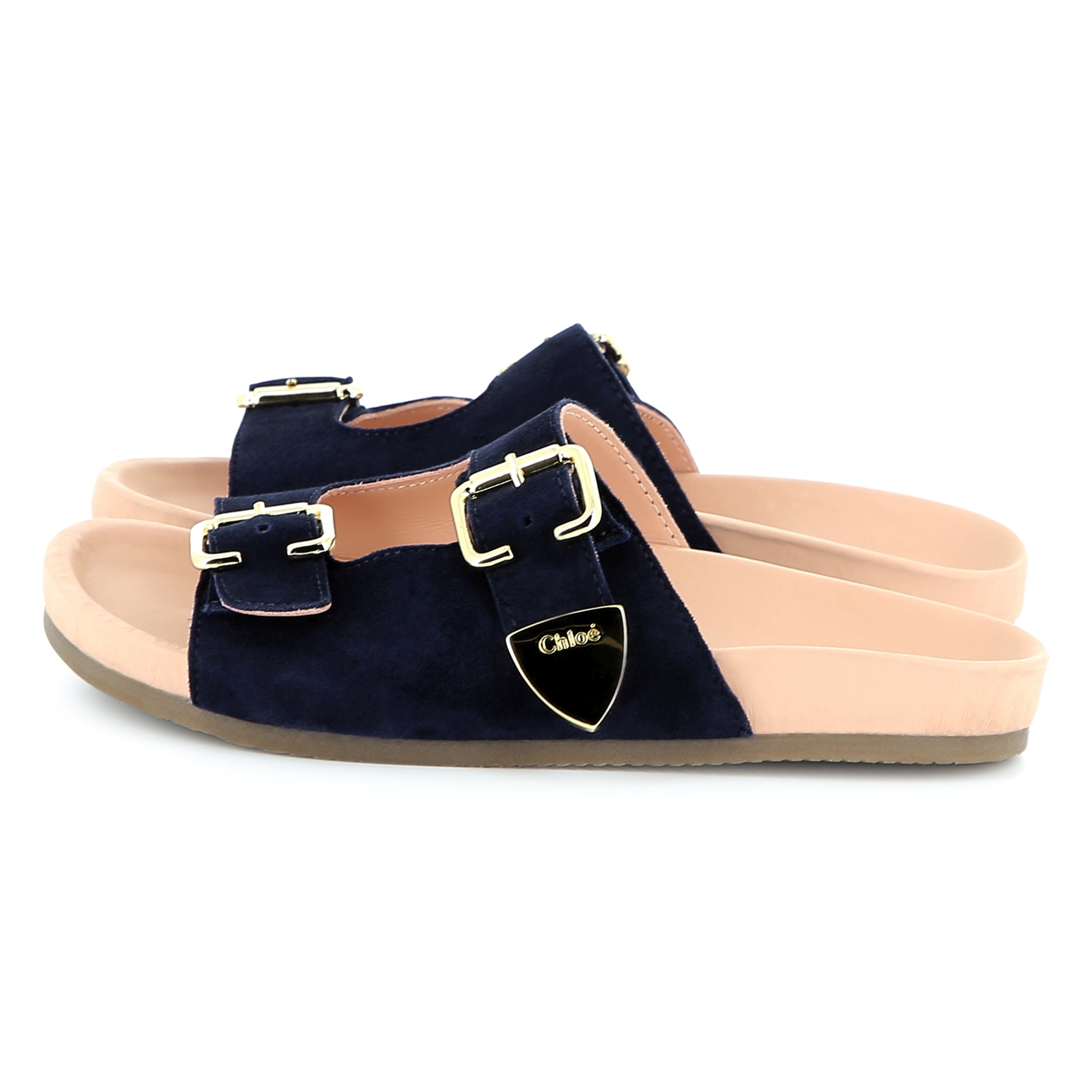 Girls Dark Blue Slippers