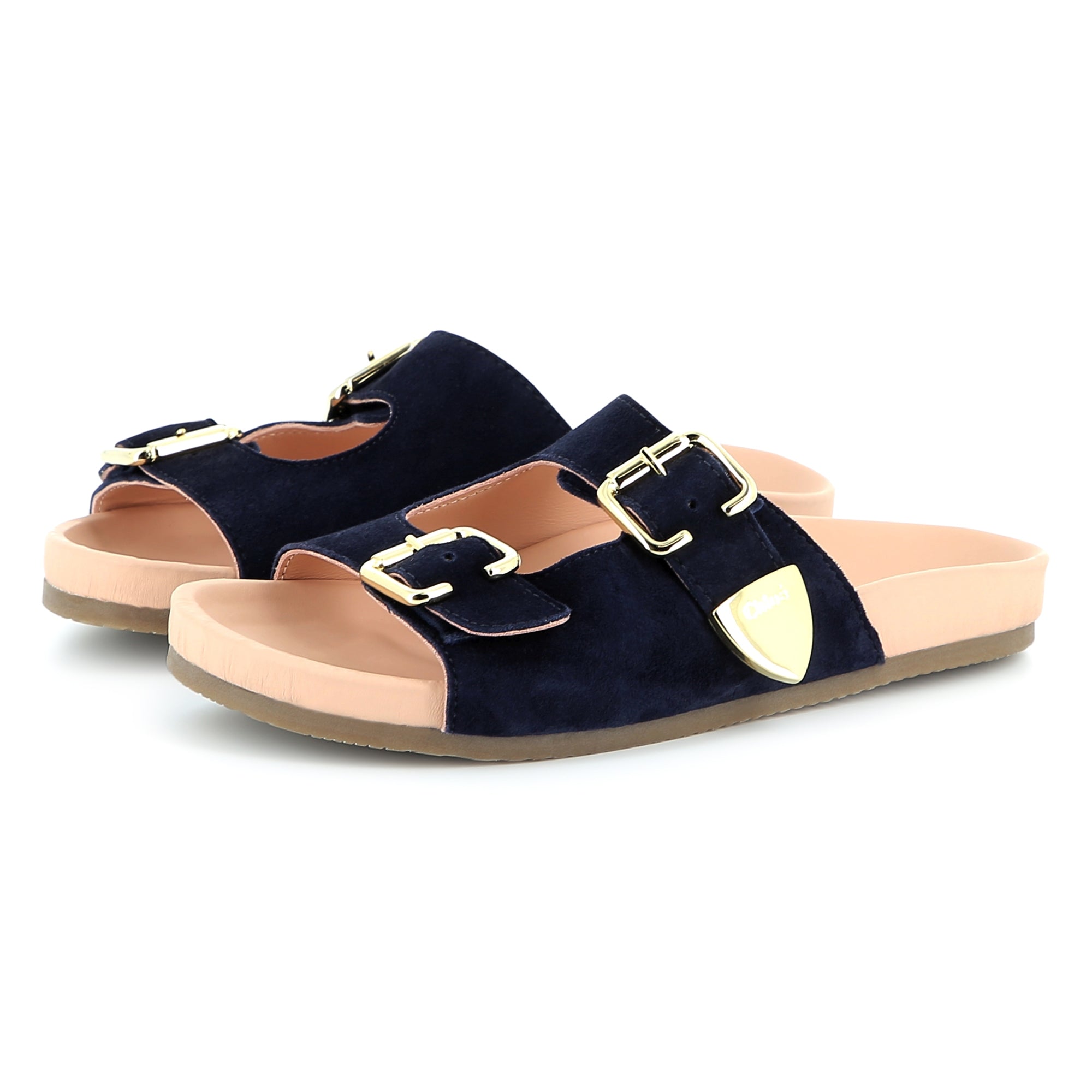 Girls Dark Blue Slippers