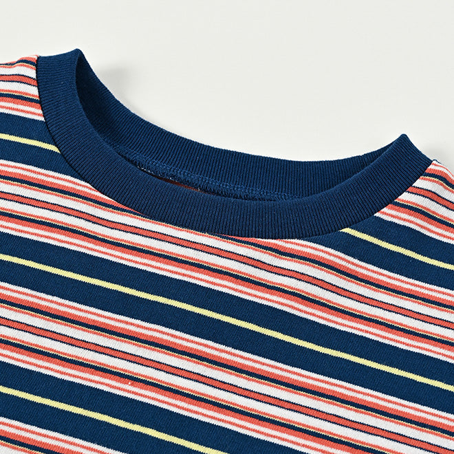 Boys & Girls Red Stripes Cotton T-Shirt