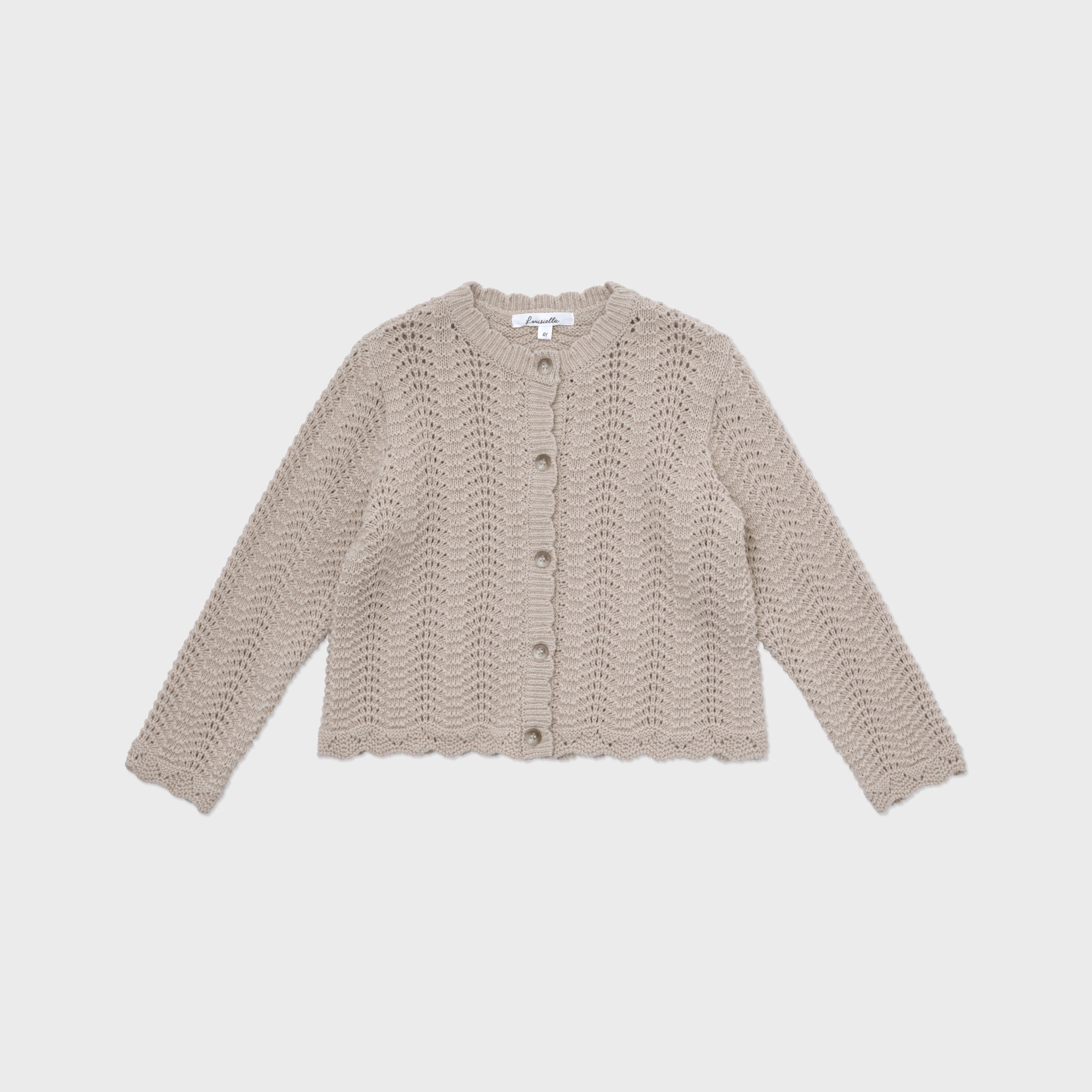 Girls Beige Cardigan