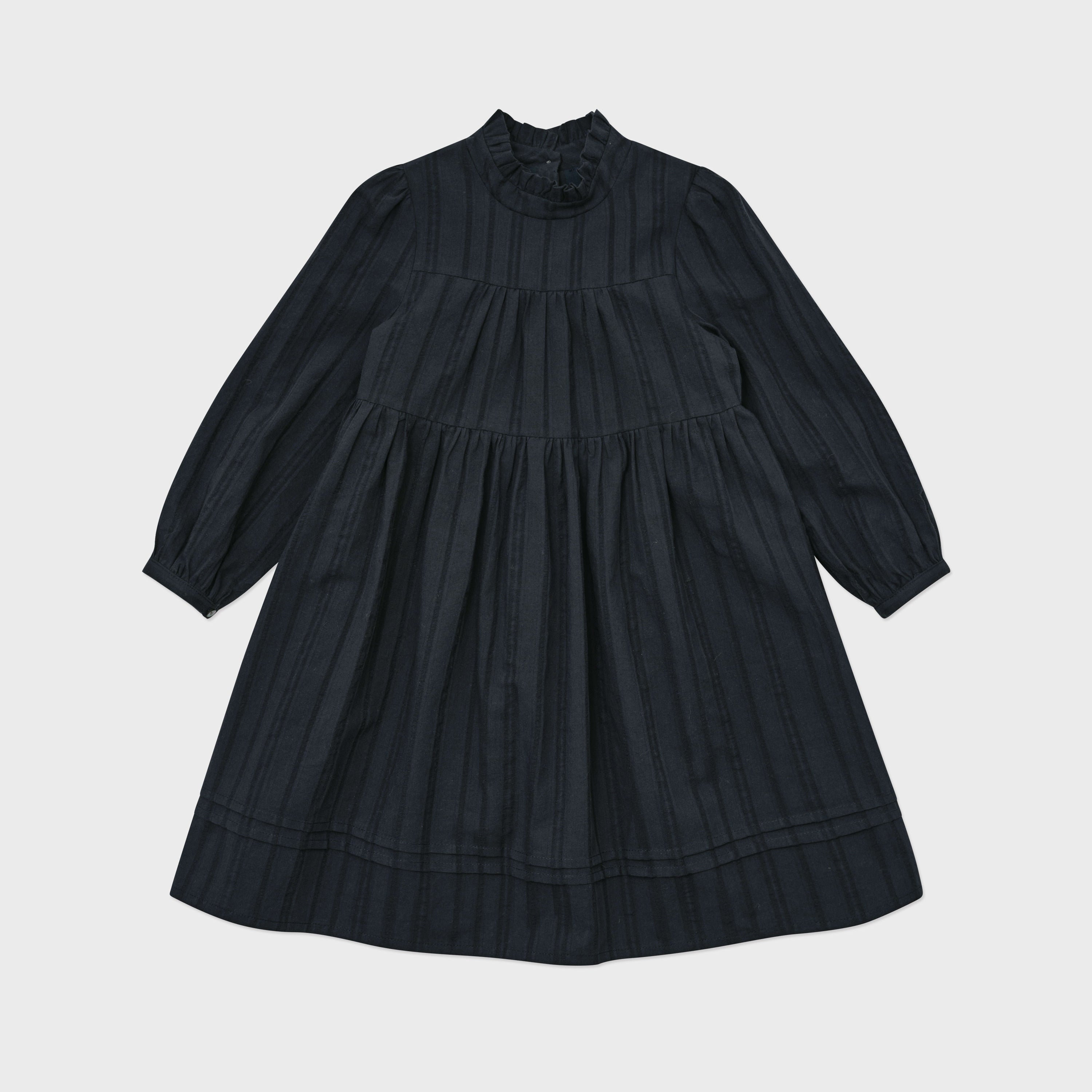 Girls Navy Cotton Dress