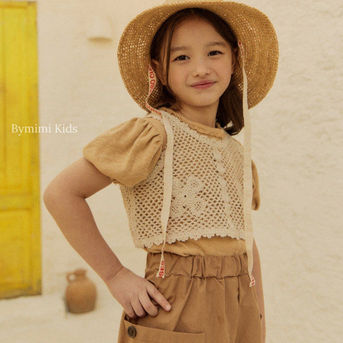 Girls White Knit Vest