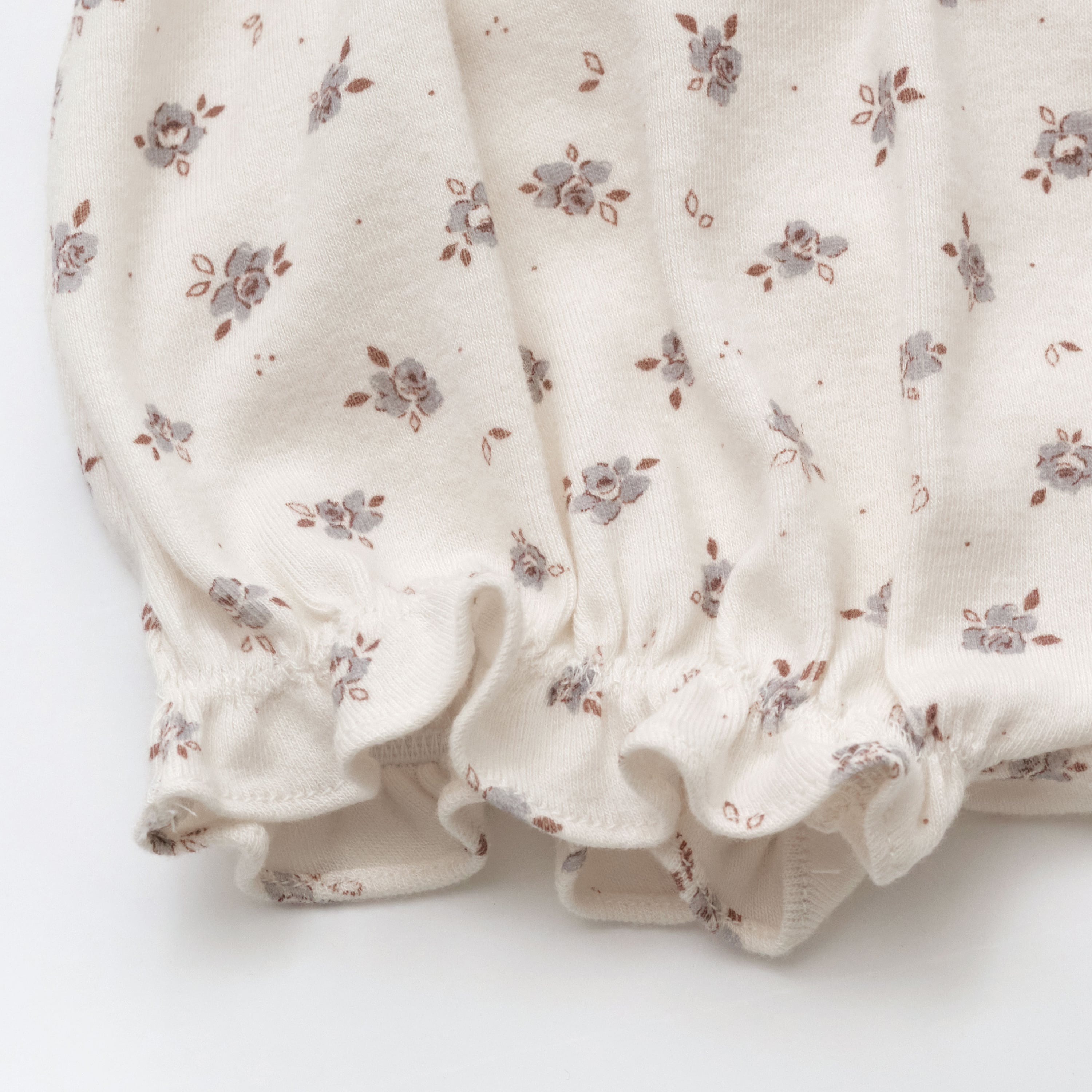 Baby Girls Beige Floral Cotton Set(3 Pack)