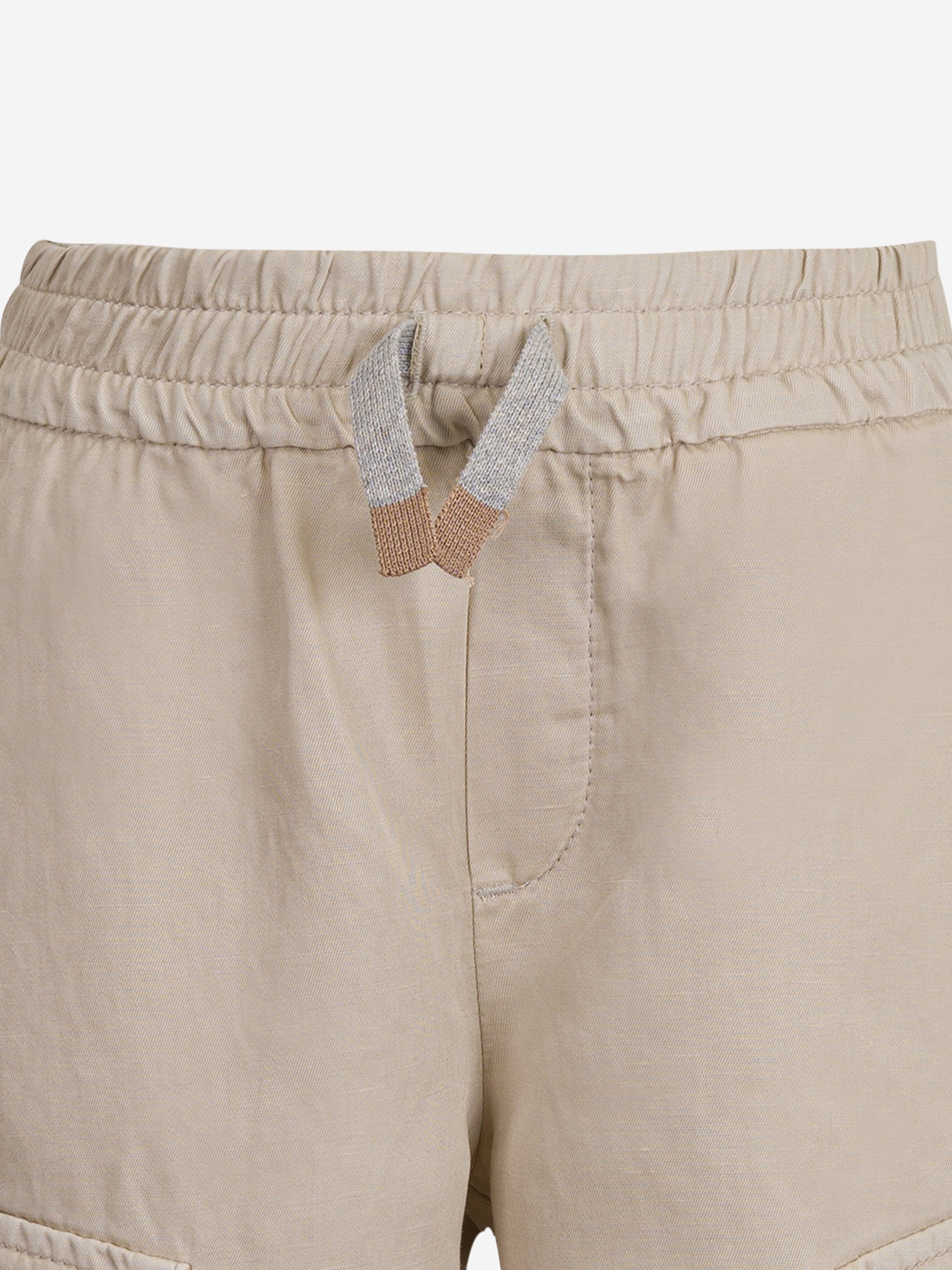 Boys Cargo Shorts in Beige