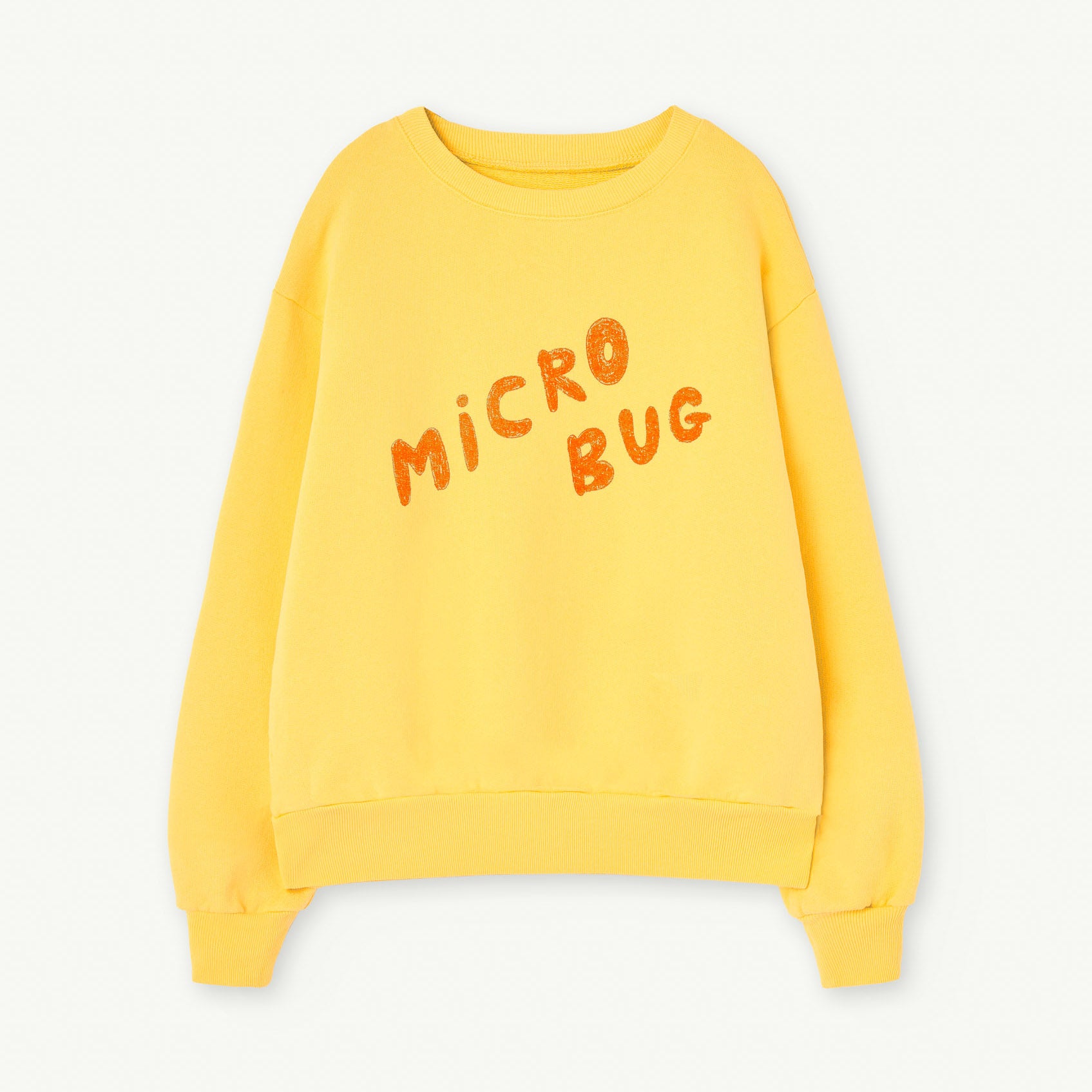 Boys & Girls Yellow Logo Cotton Sweatshirt