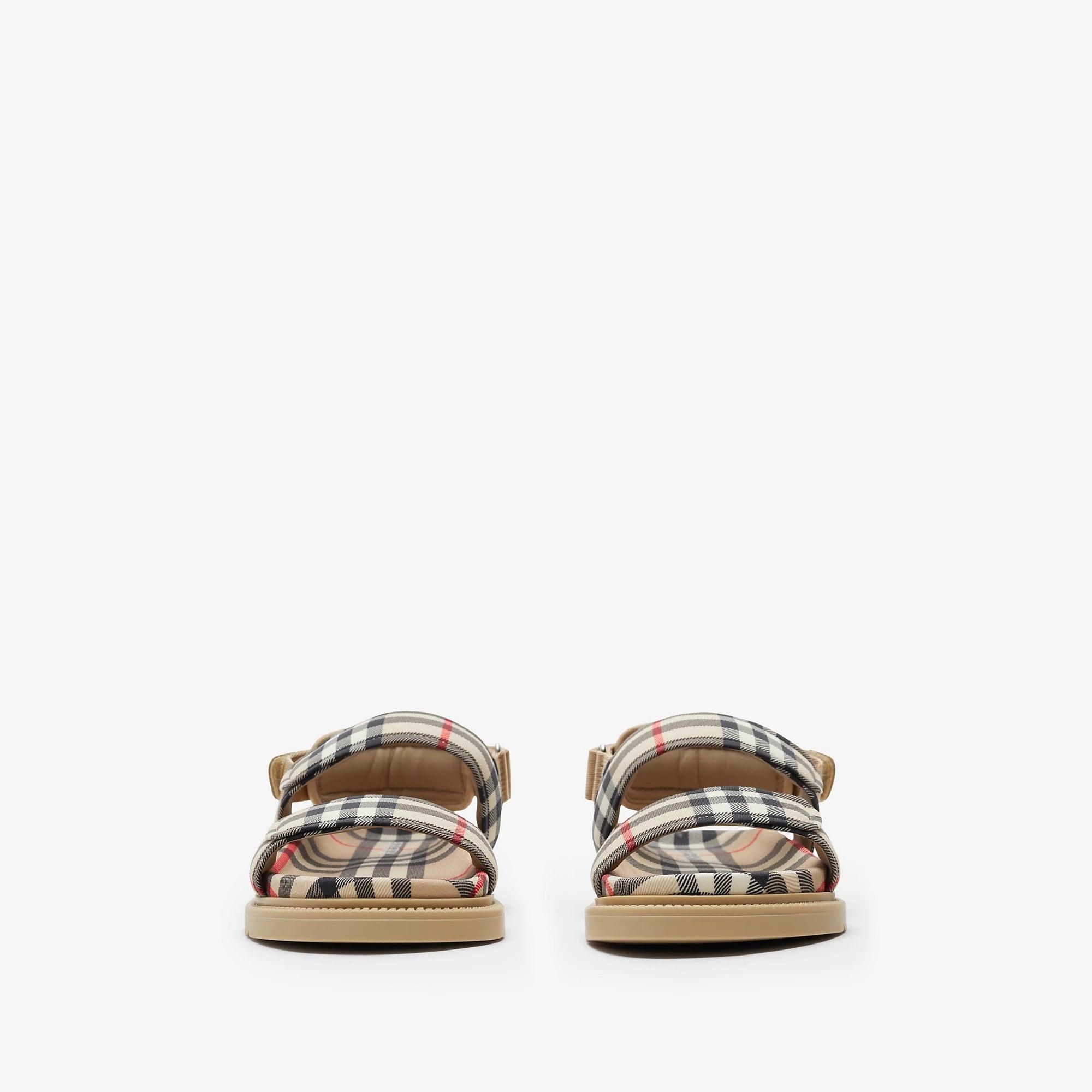 Boys & Girls Beige Check Sandals