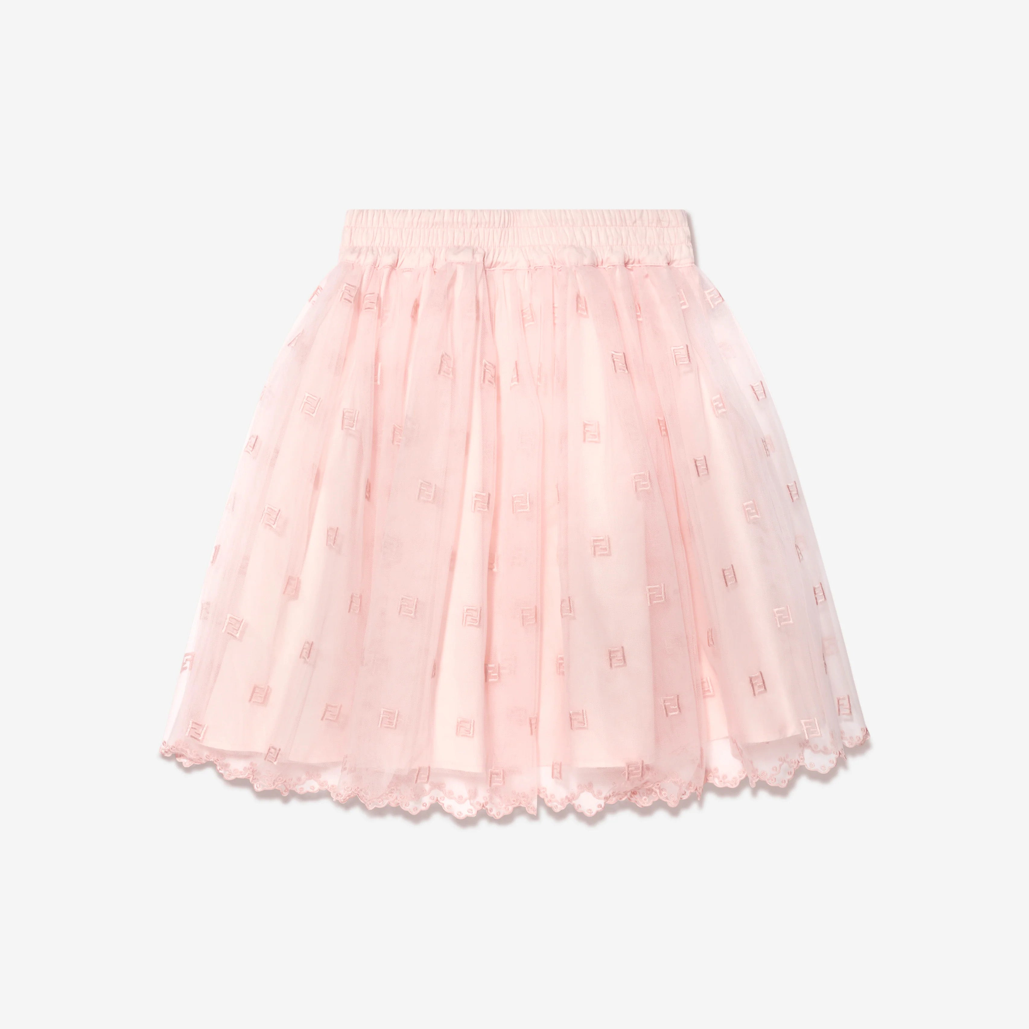 Girls Pink Logo Skirt