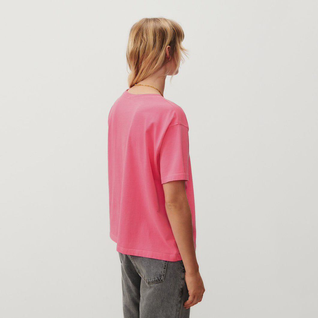 Girls Pink Cotton T-Shirt