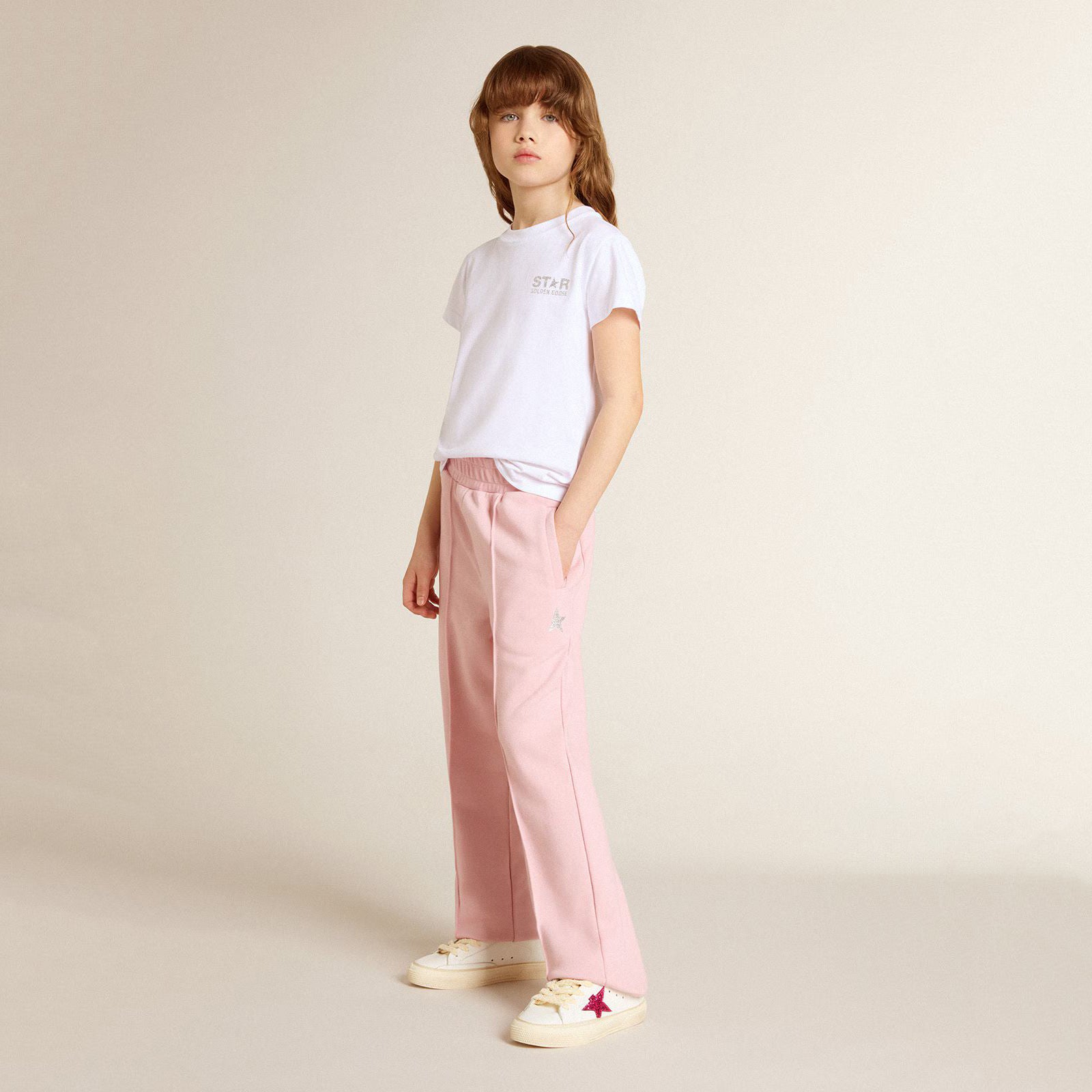 Boys & Girls White Cotton T-Shirt