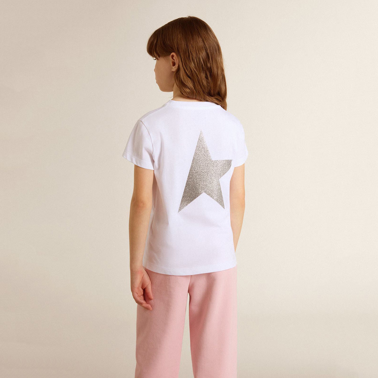 Boys & Girls White Cotton T-Shirt