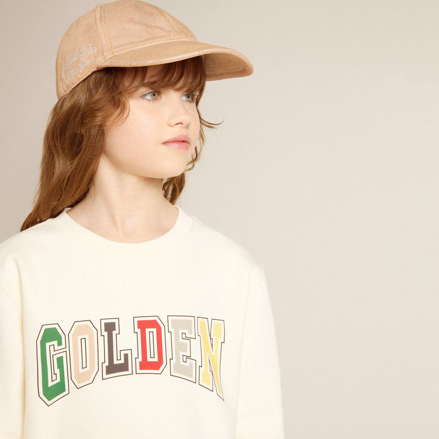 Boys & Girls White Logo Cotton Sweatshirt