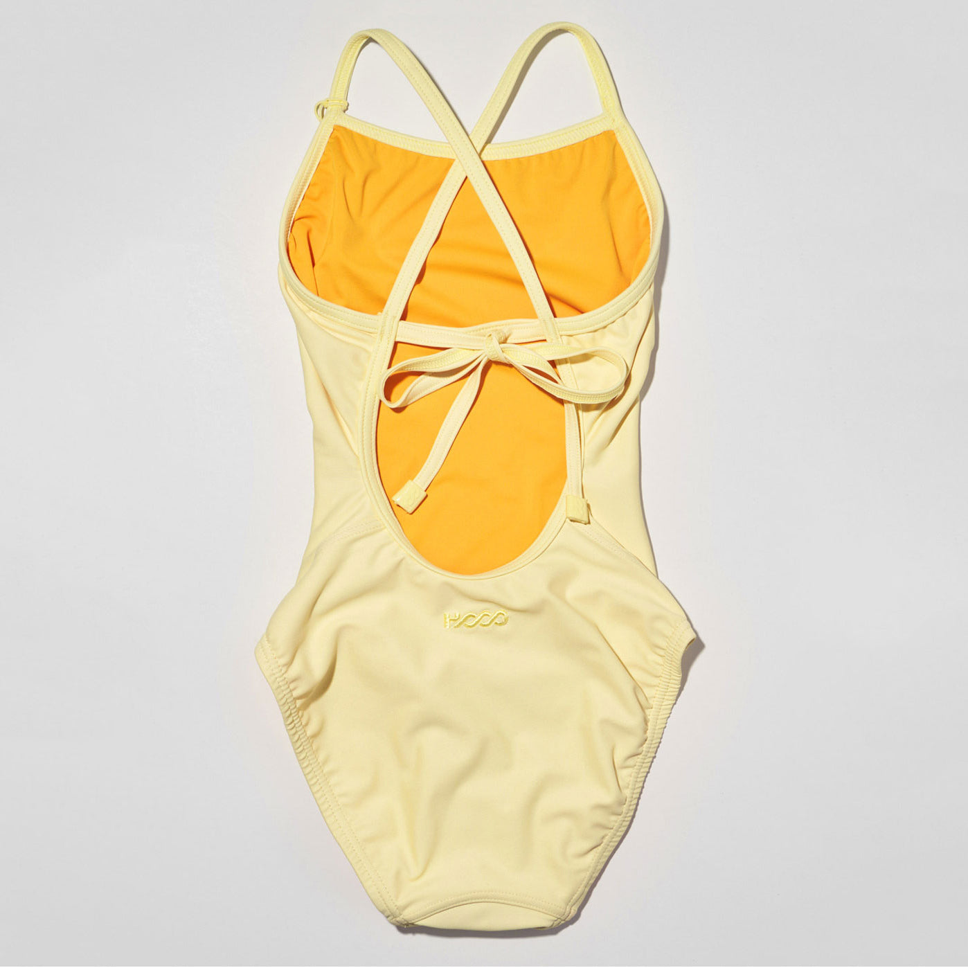 Girls Yellow Professional Swimsuit