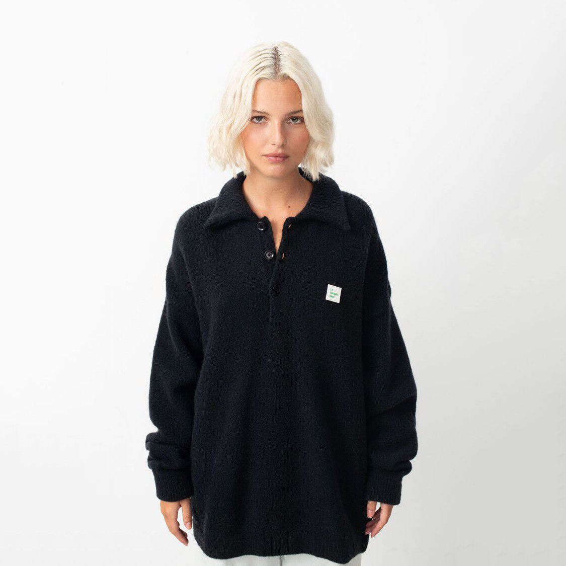 Women Black Wool Sweater