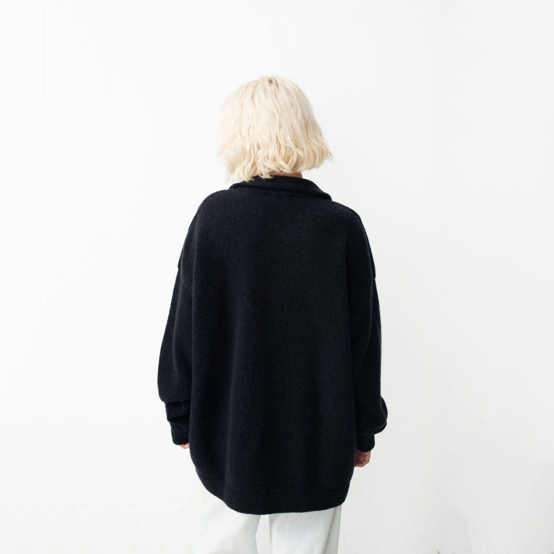 Women Black Wool Sweater