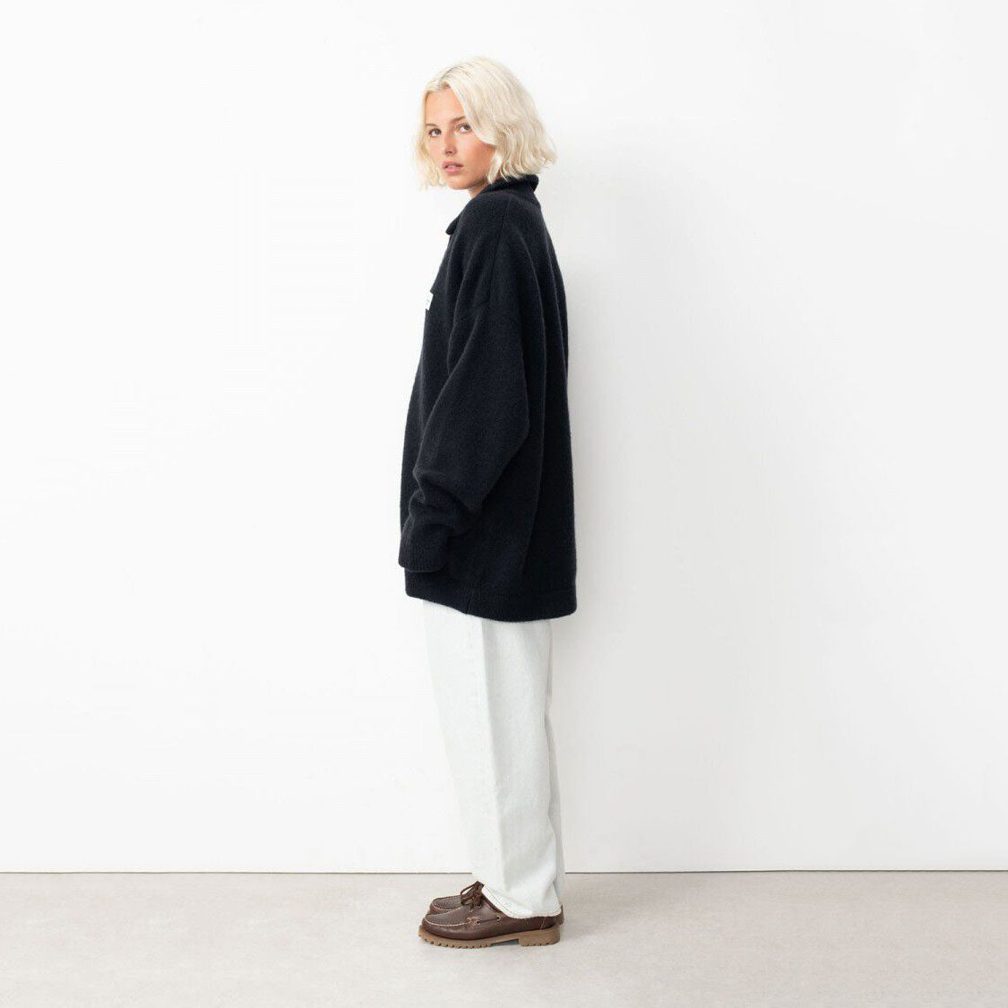 Women Black Wool Sweater