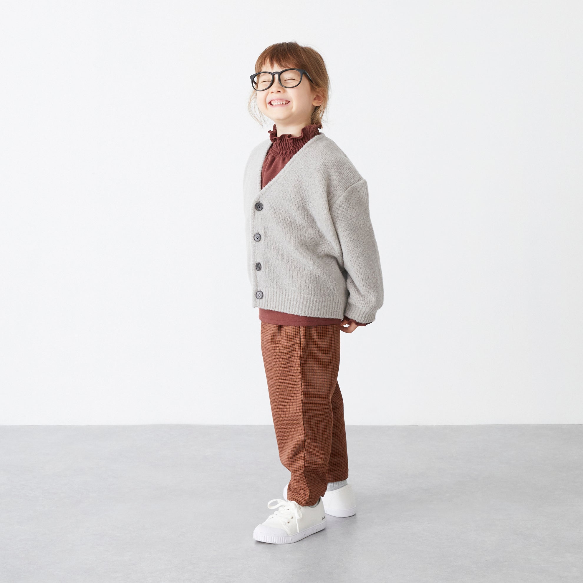 Boys & Girls White Wool Cardigan