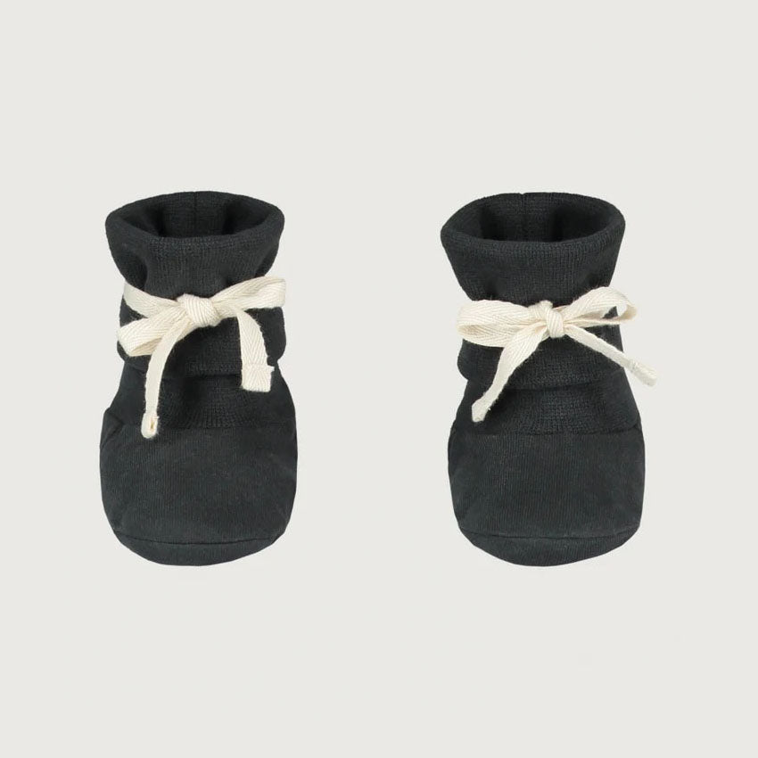 Baby Boys & Girls Black Cotton Shoes