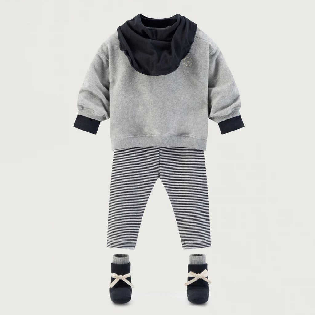 Baby Boys & Girls Black Stripes Cotton Leggings