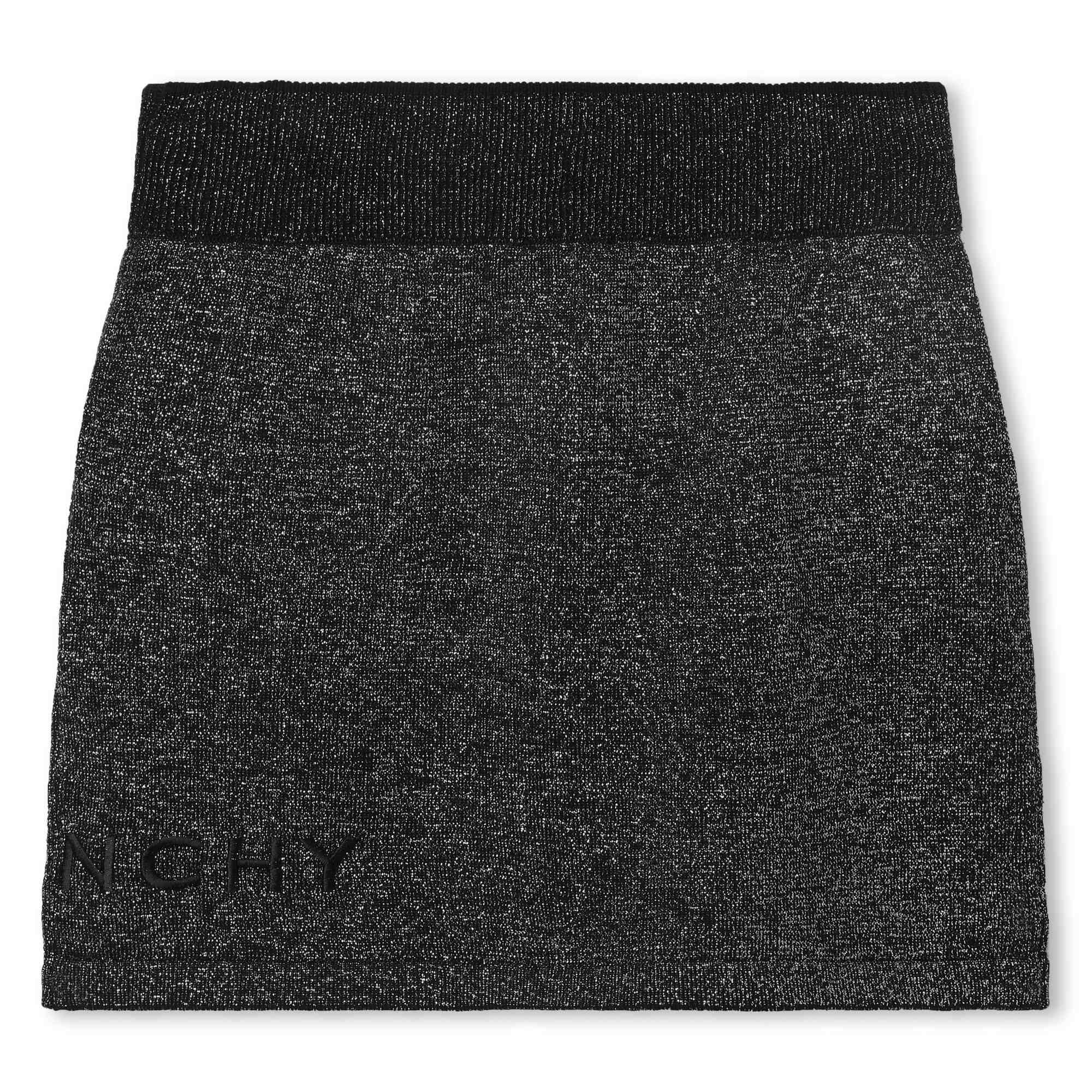 Girls Black Logo Skirt