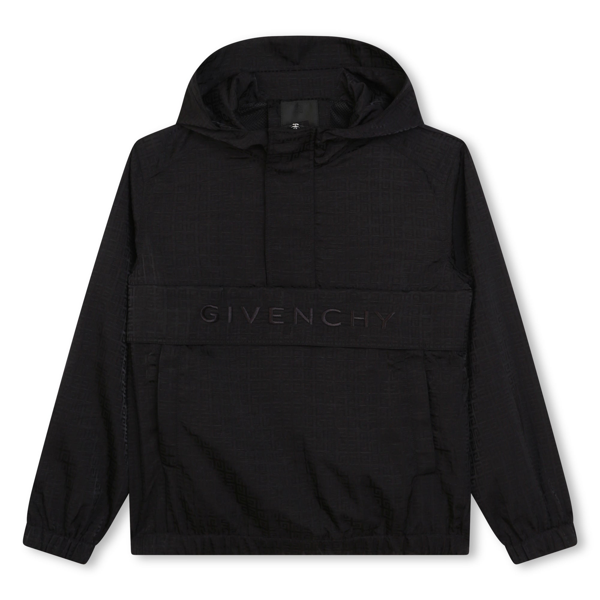 Boys Black Hooded Top