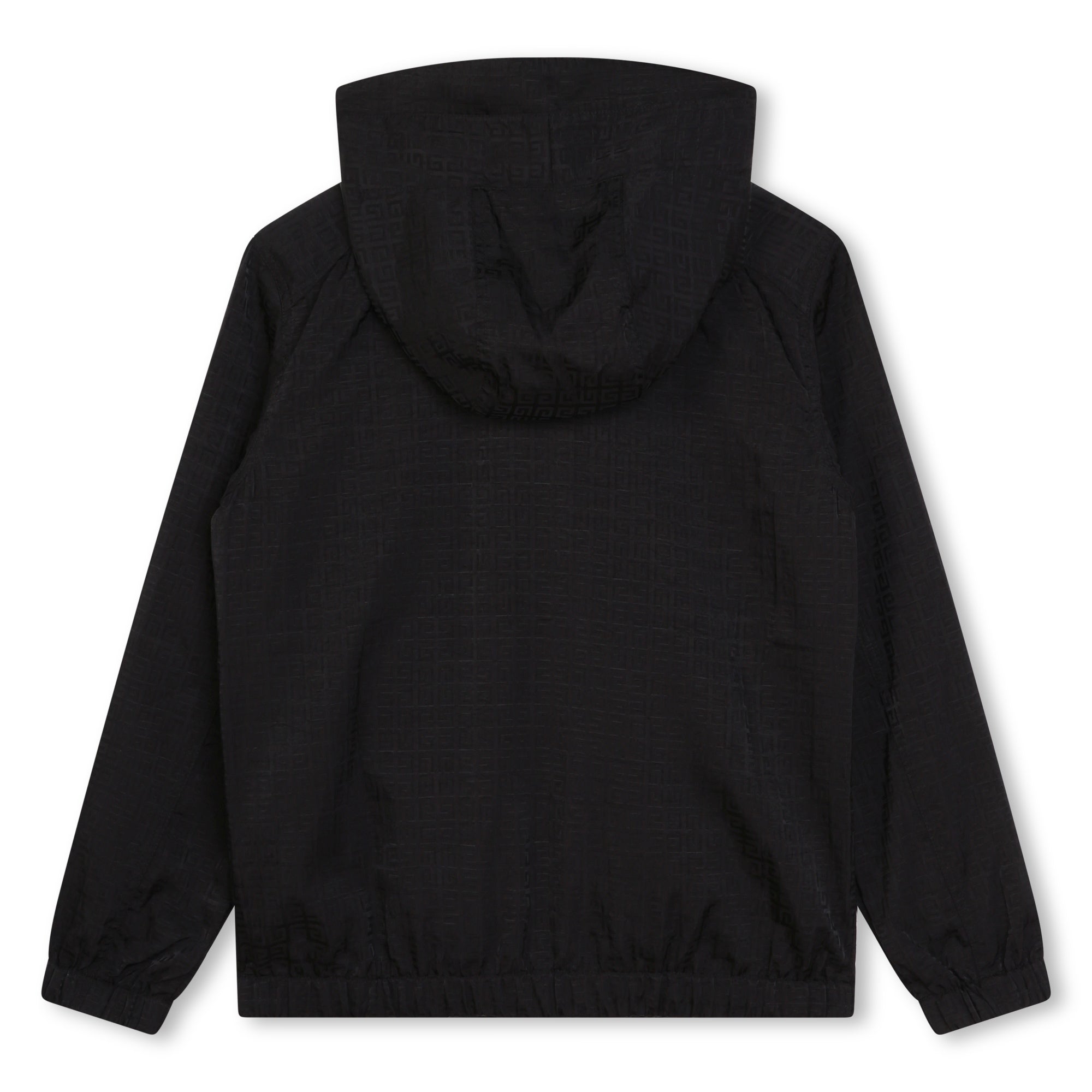 Boys Black Hooded Top