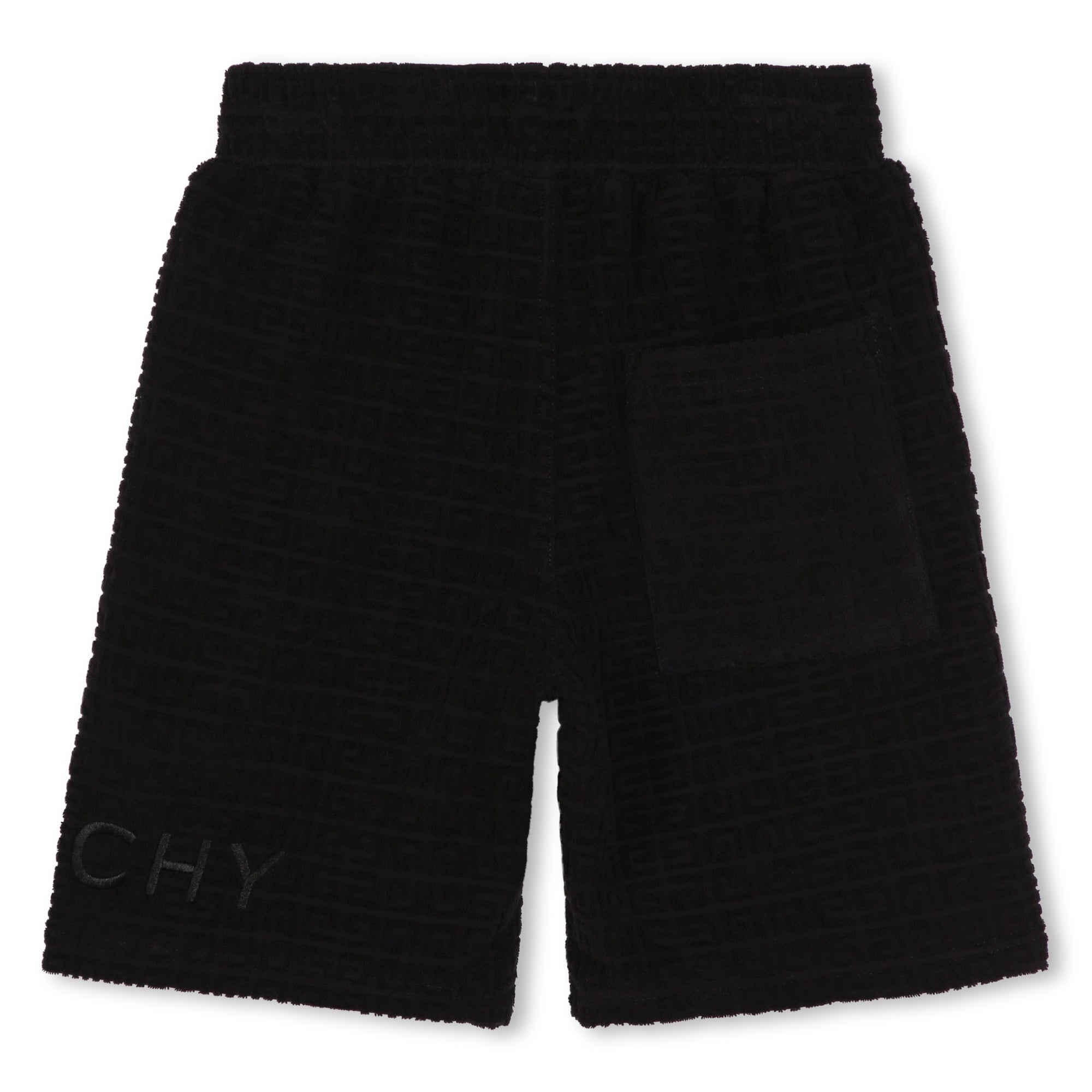 Boys Black Cotton Shorts