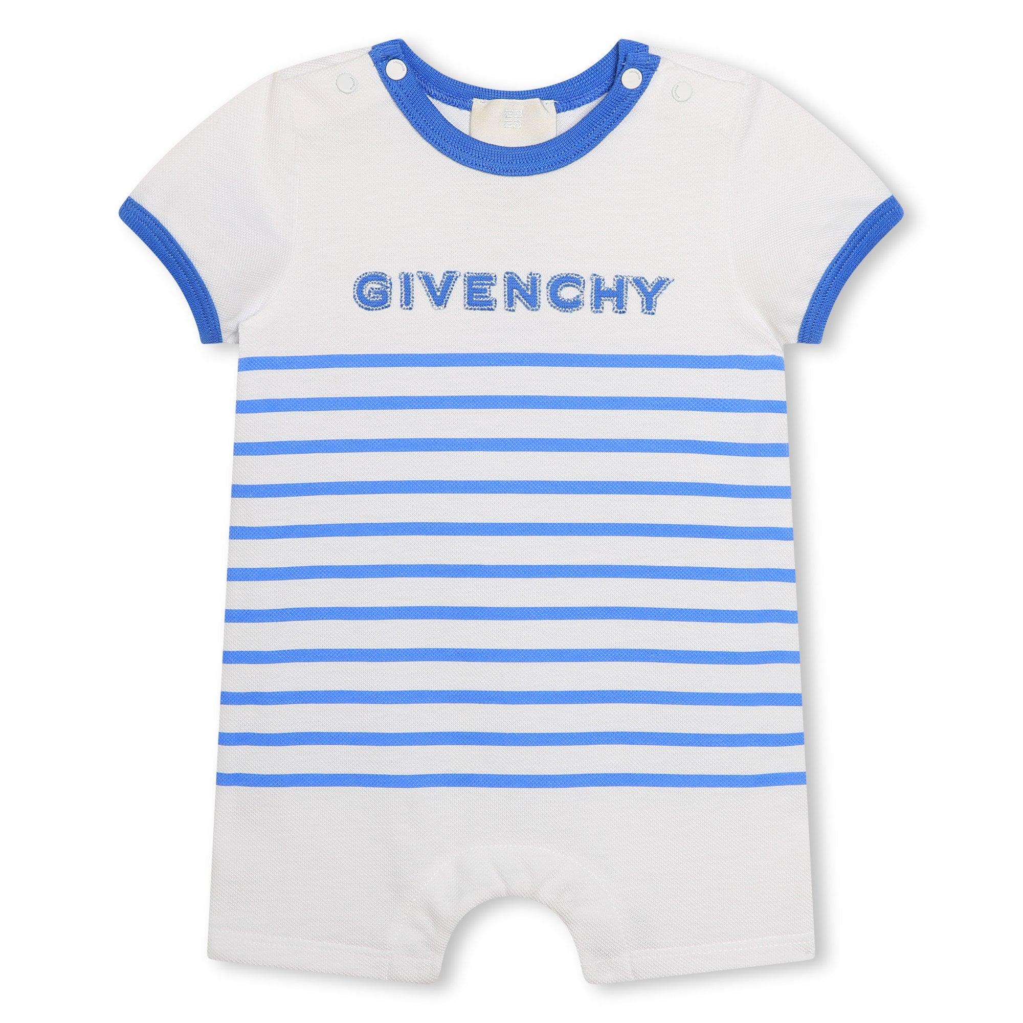 Baby Boys & Girls Blue Stripes Cotton Set