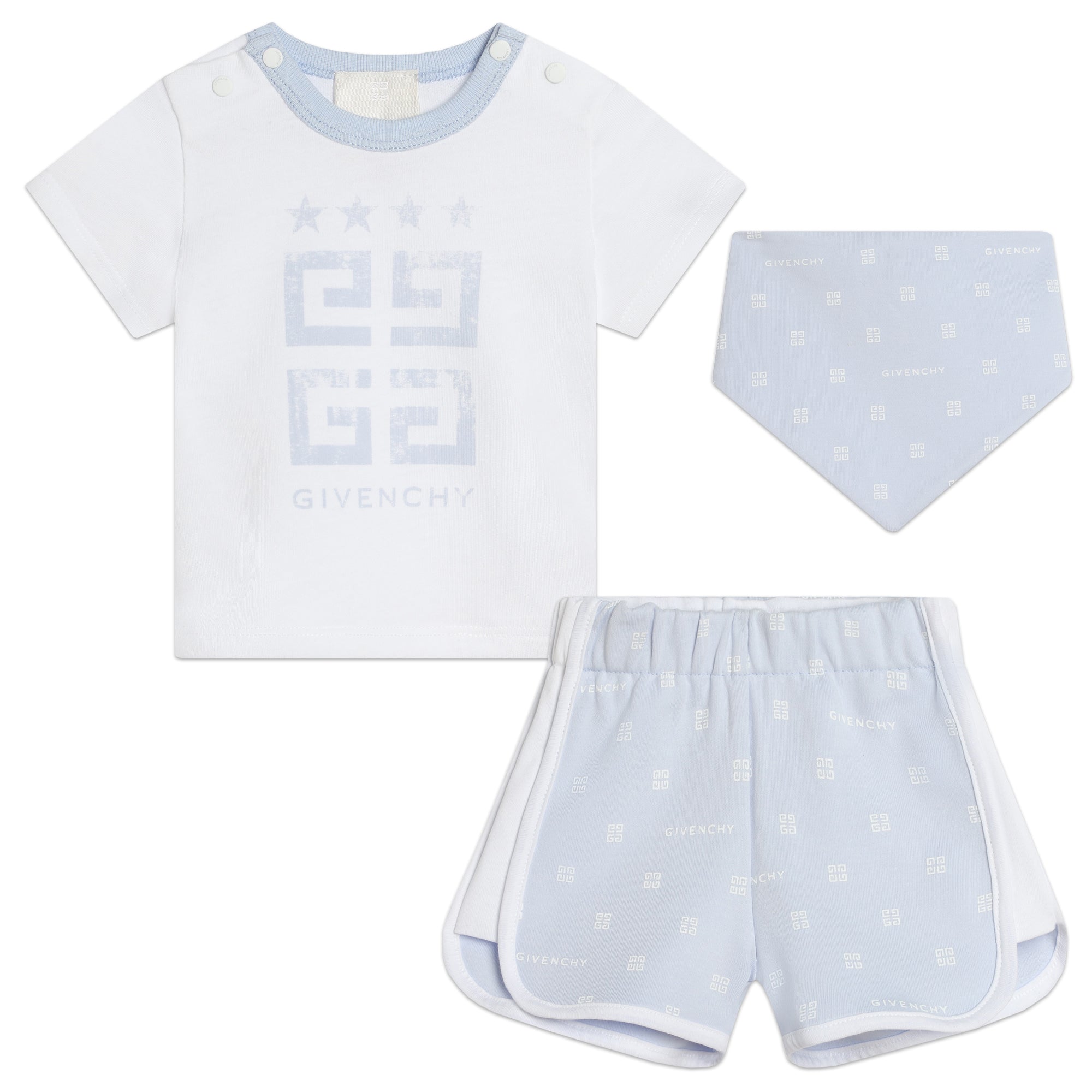 Baby Boys & Girls Light Blue Cotton Set