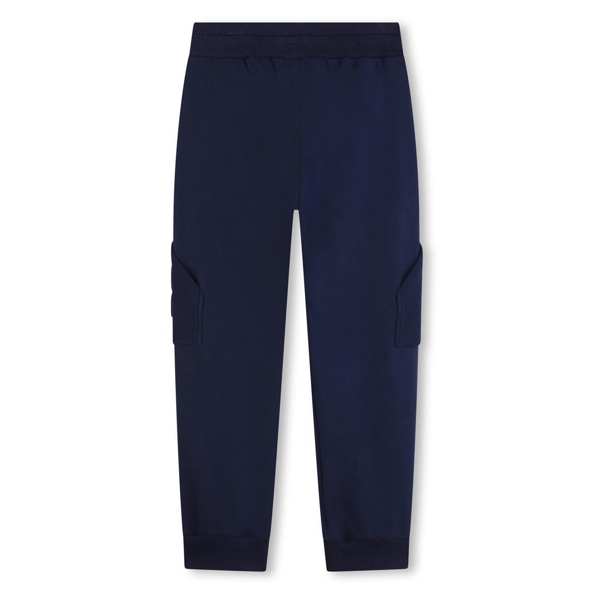 Boys Dark Blue Cotton Trousers