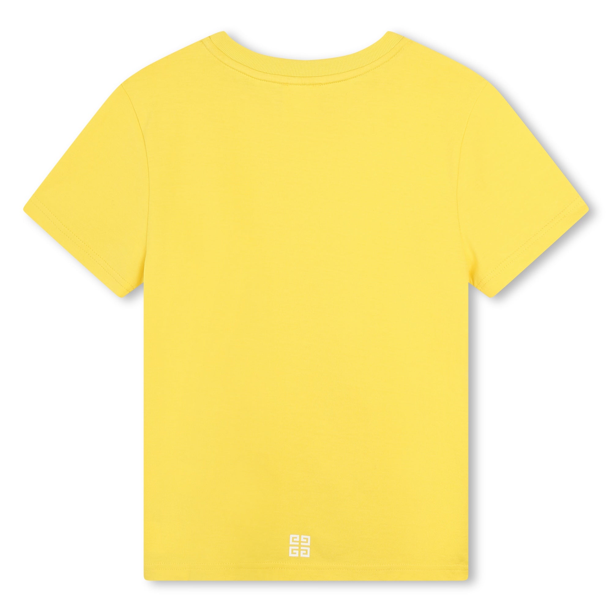 Boys Yellow Logo Cotton T-Shirt